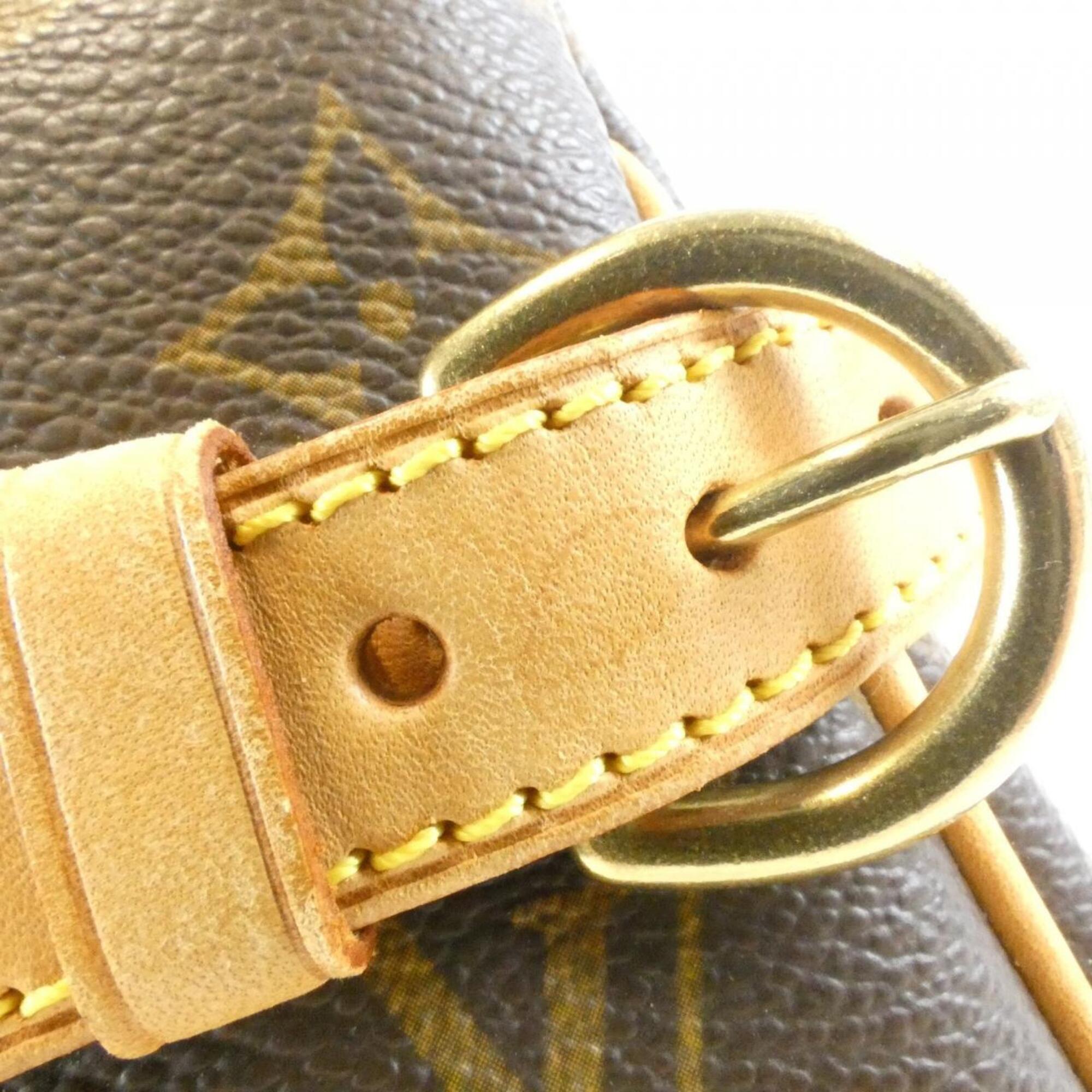 Louis Vuitton Monogram Marron Coated Canvas Handbag (Pre-Owned)