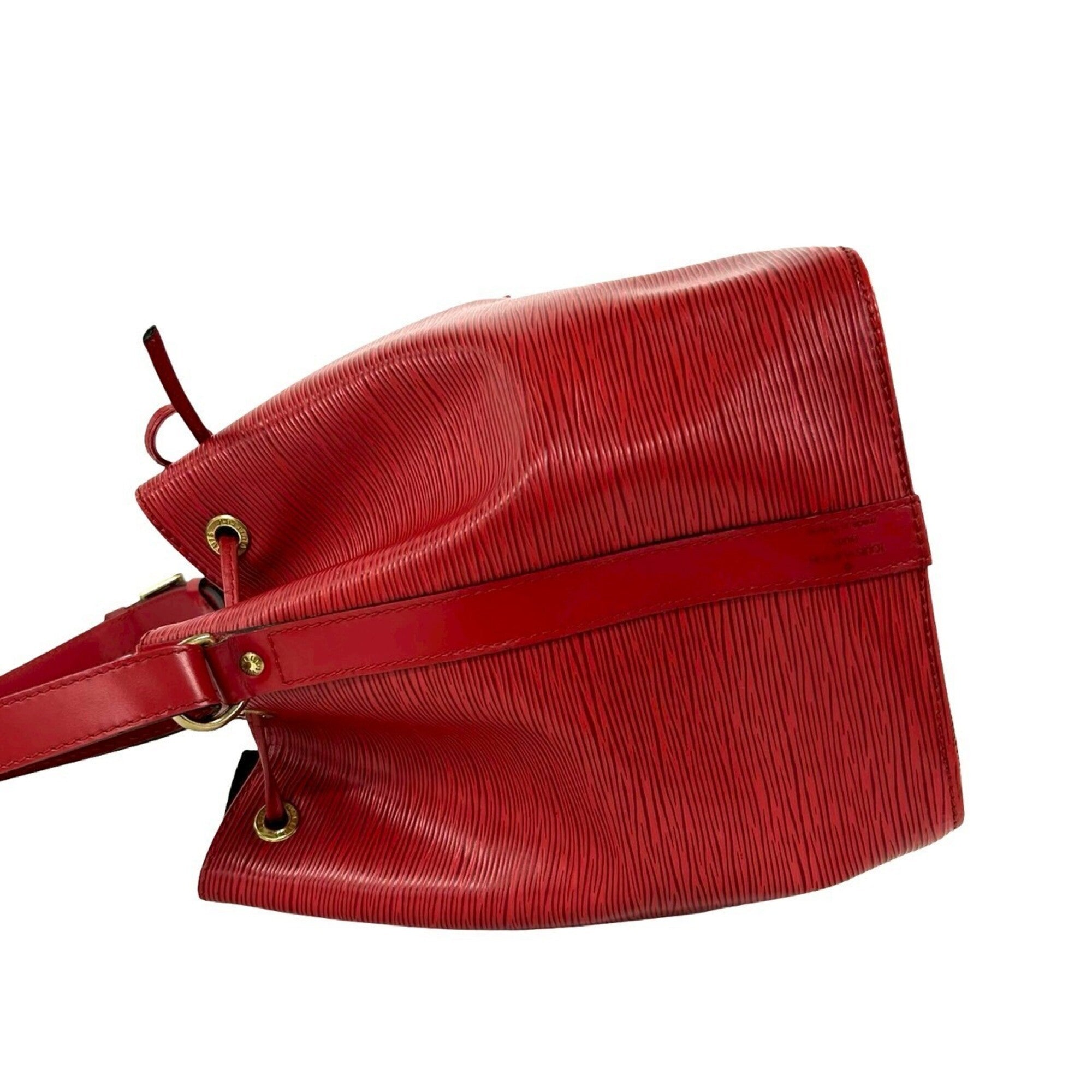 Louis Vuitton Red Color Leather Shoulder Bag (Pre-Owned)