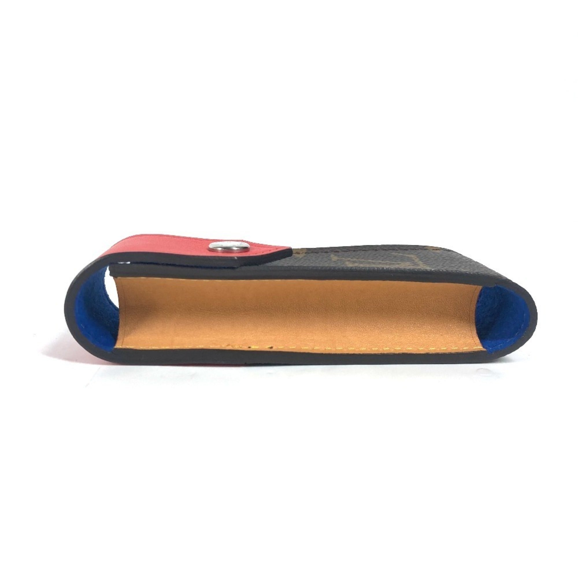 Louis Vuitton Brown Red Color Monogram Pouch (Pre-Owned)