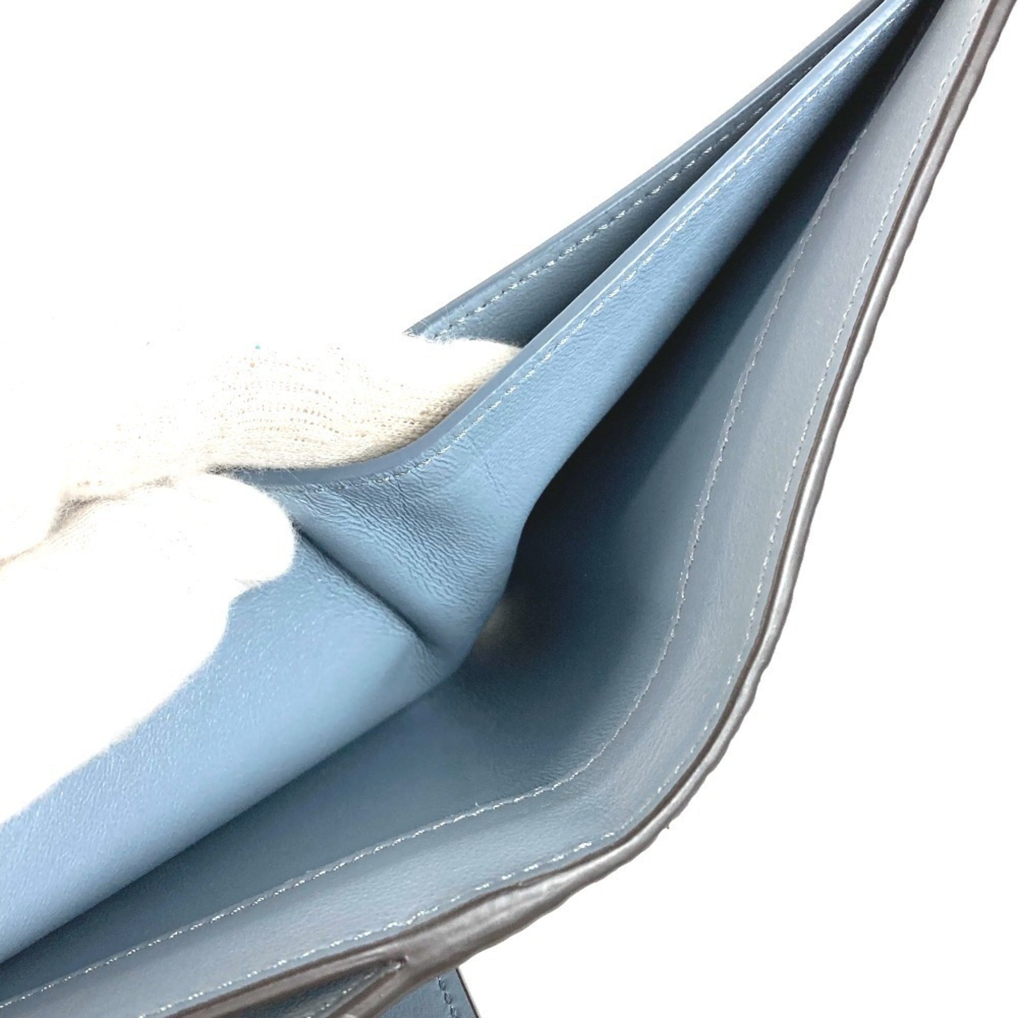 Fendi Blue Leather Wallet (Bi-Fold) (Pre-Owned)