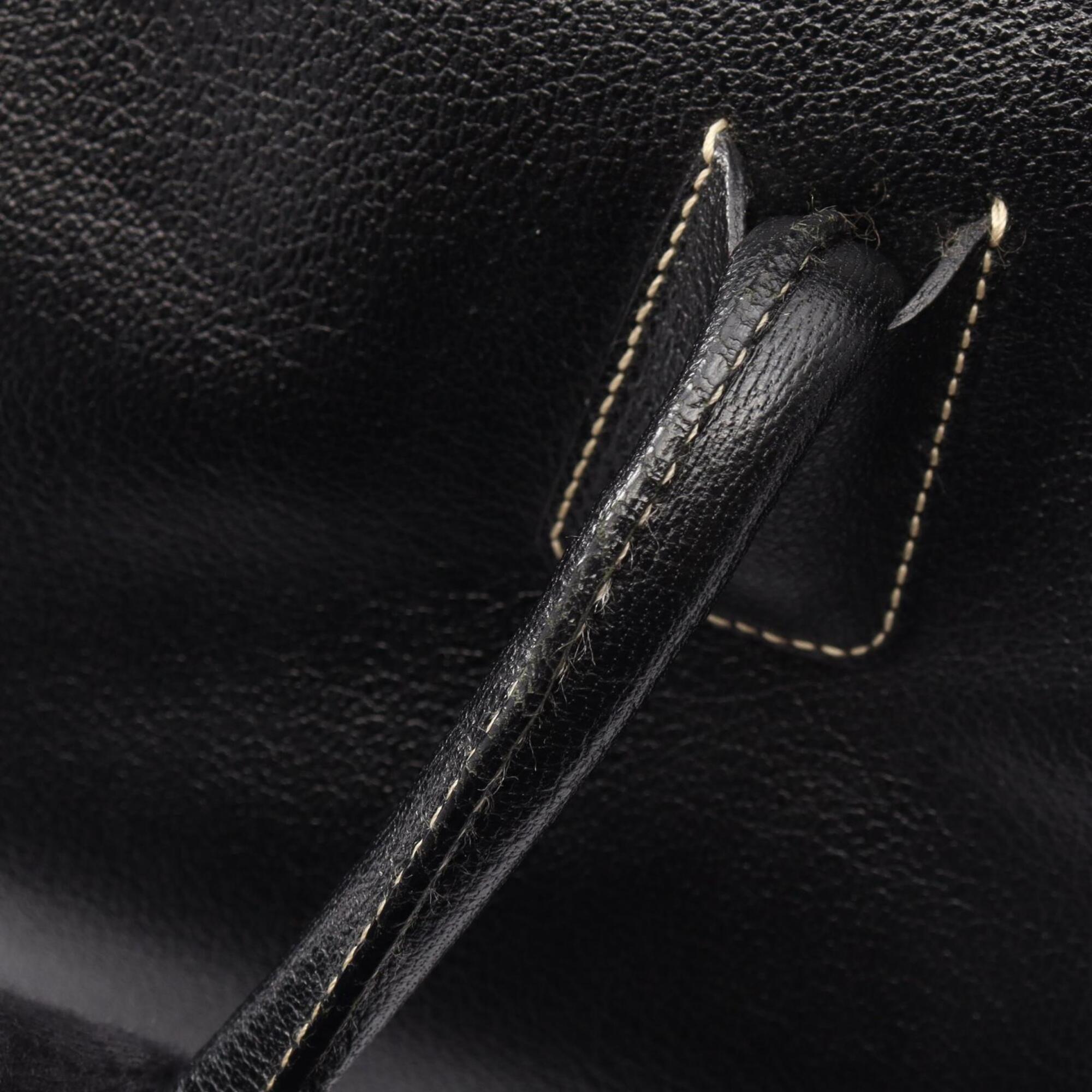 Prada Black Leather Handbag (Pre-Owned)