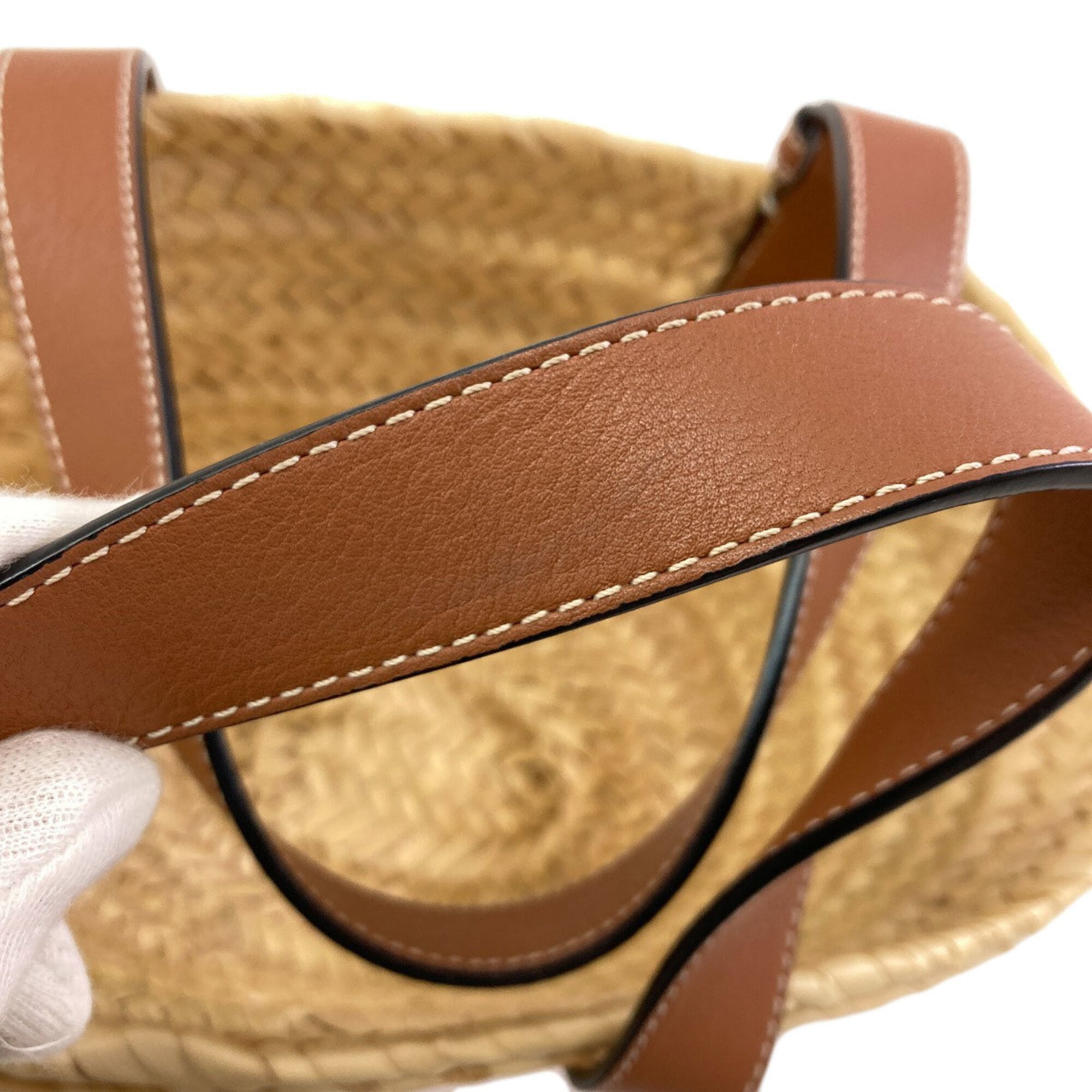 Loewe Brown Leather Basket Tote Bag (Pre-Owned)