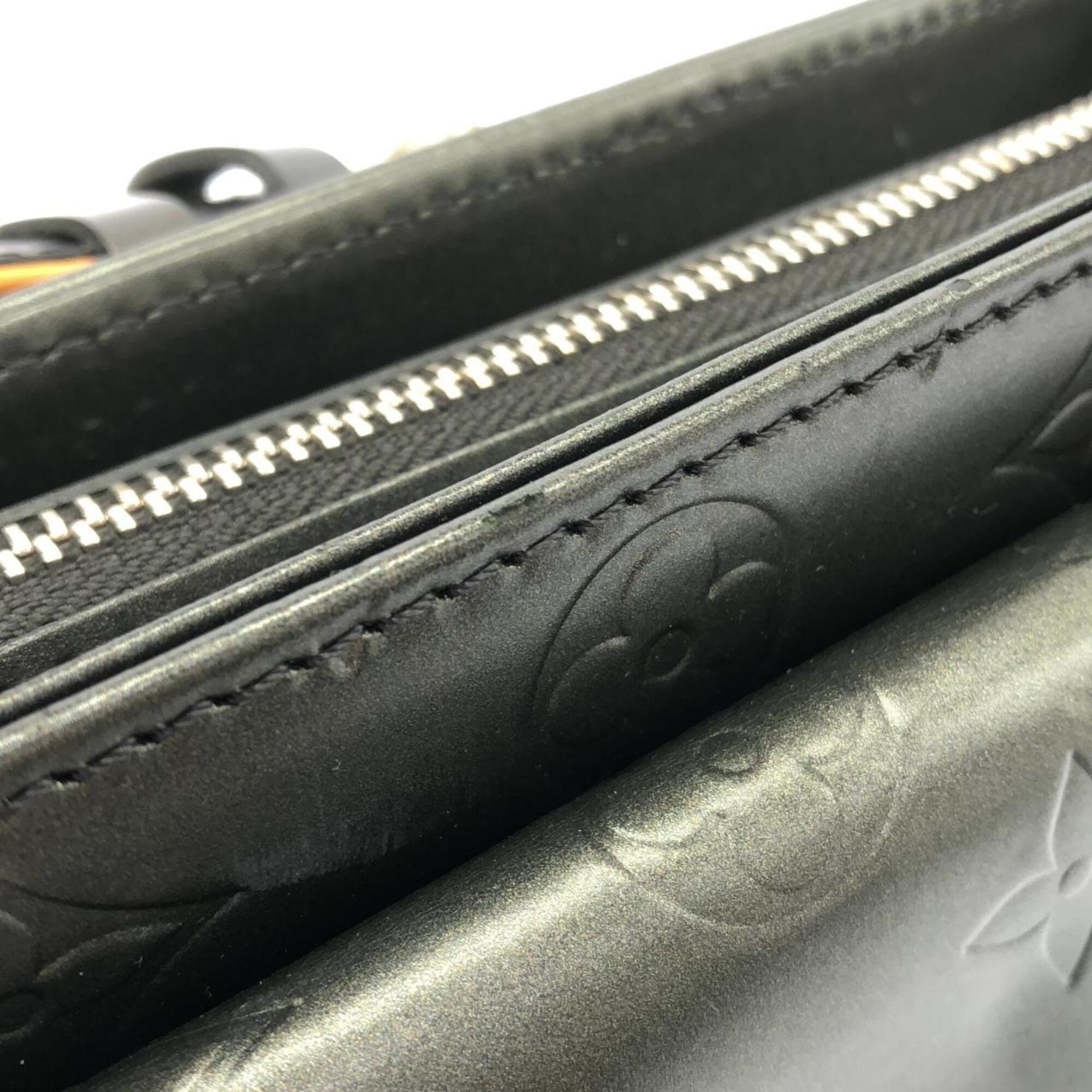 Louis Vuitton Black Coated Canvas Shoulder Bag (Pre-Owned)