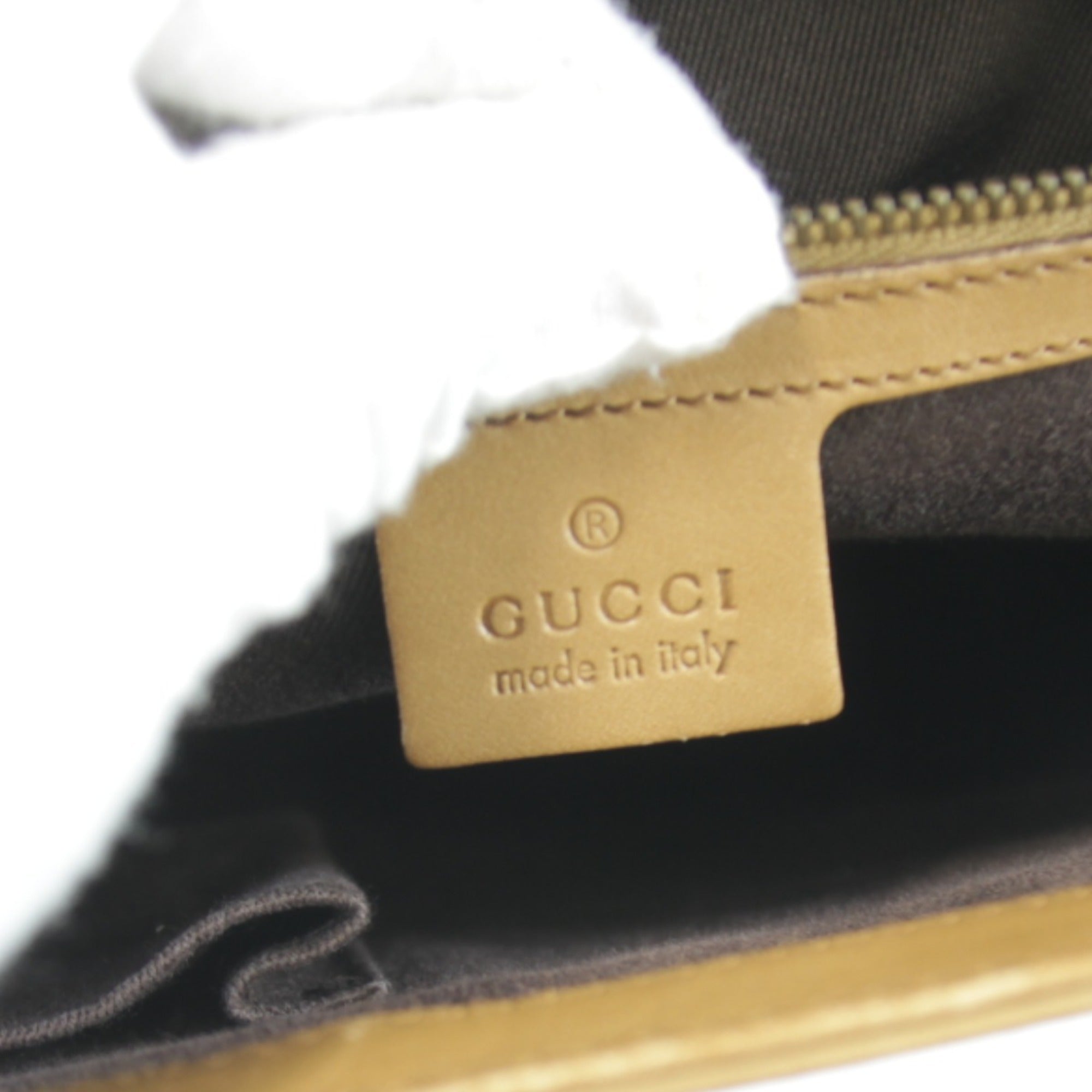 Gucci Camel Leather Tote Bag (Pre-Owned)