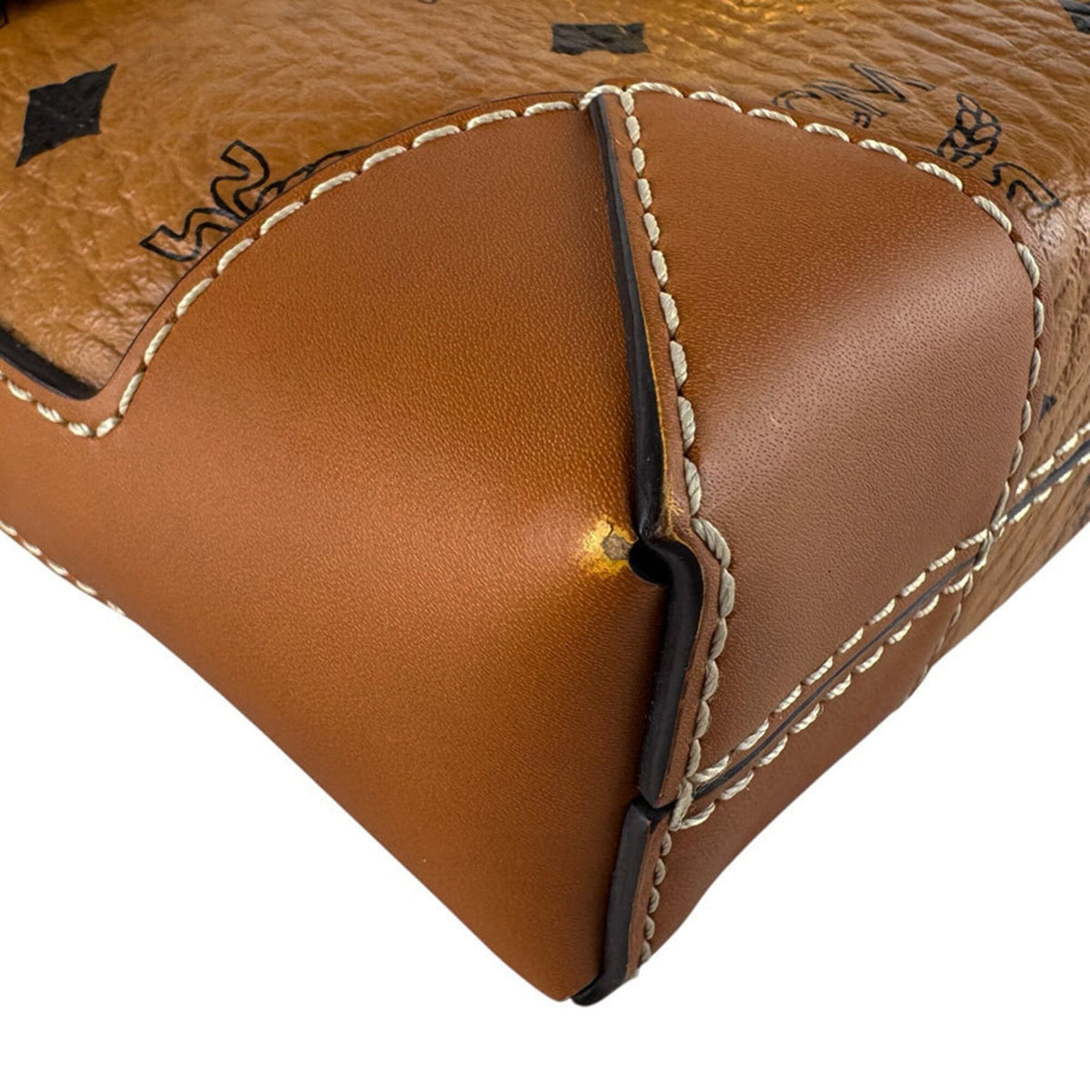 Mcm Brown Leather Shoulder Bag (Pre-Owned)