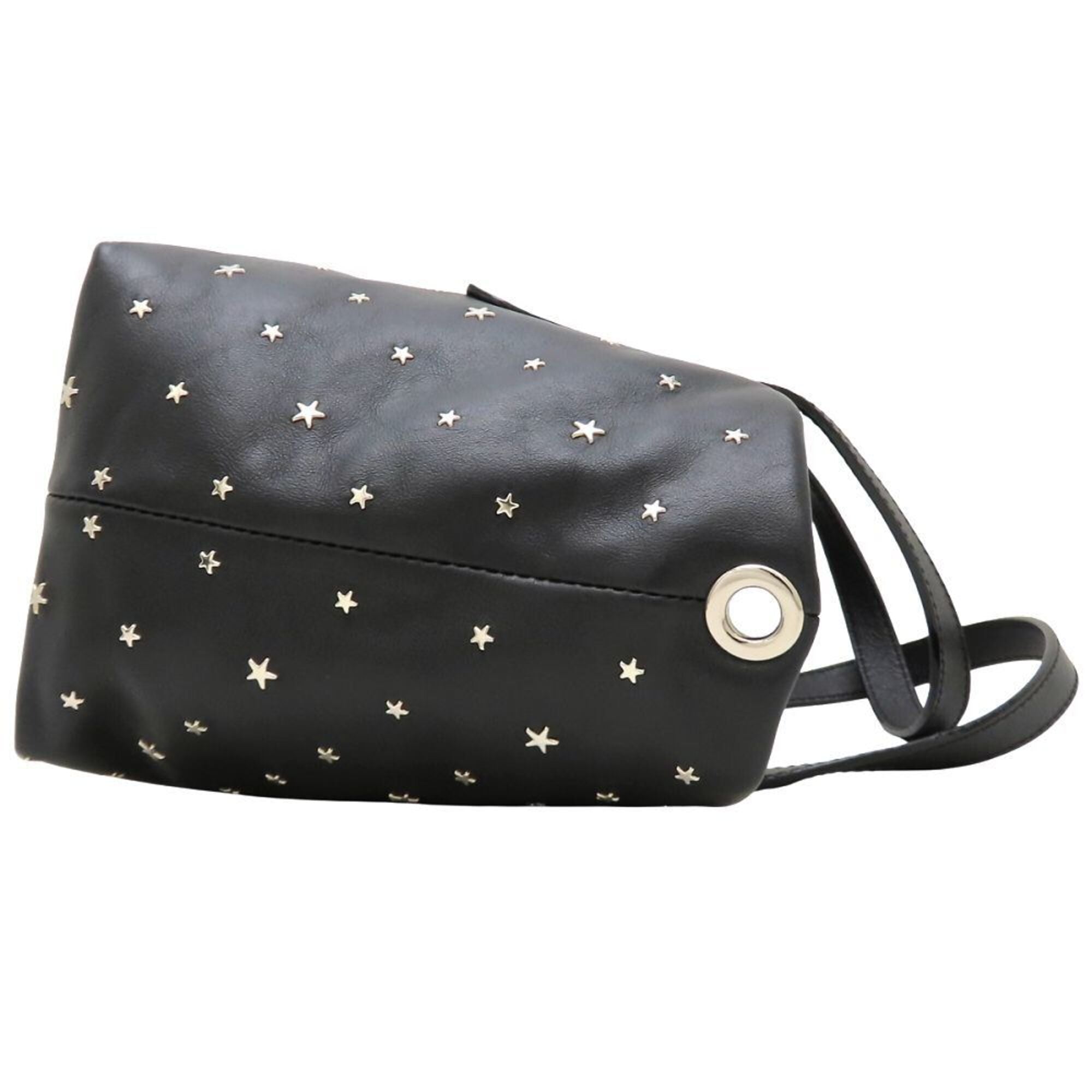 Jimmy Choo Black Leather Handbag (Pre-Owned)