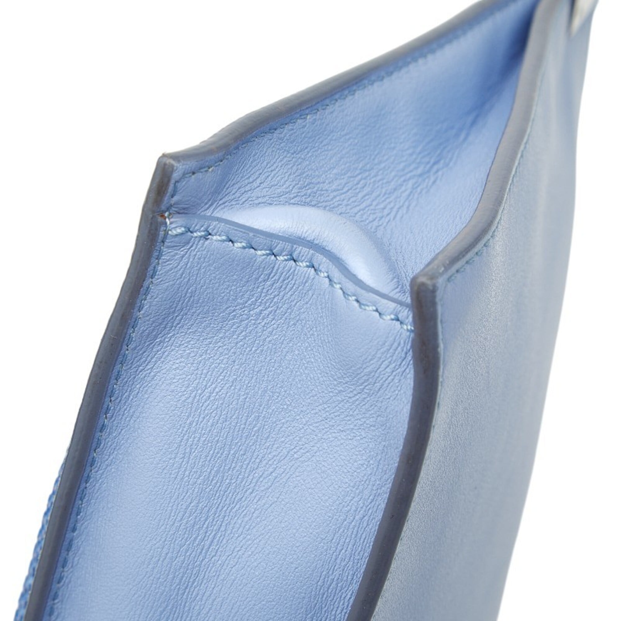 Versace Light Blue Leather Shoulder Bag (Pre-Owned)