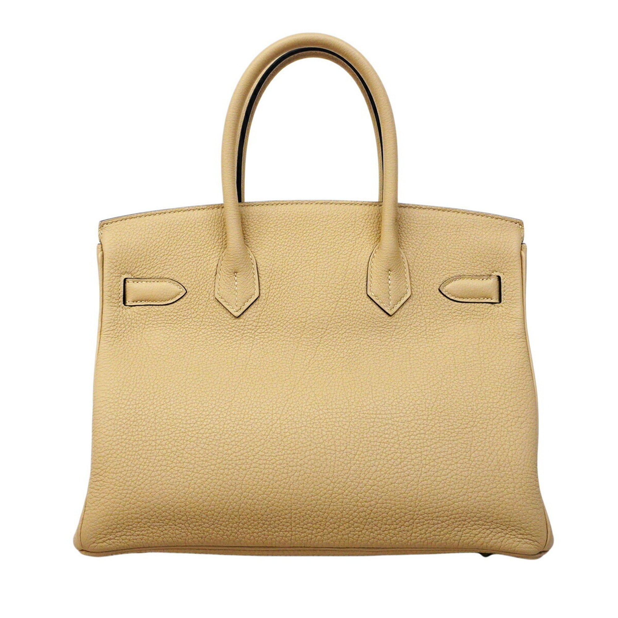 Hermes Beige Togo Leather Handbag (Pre-Owned)