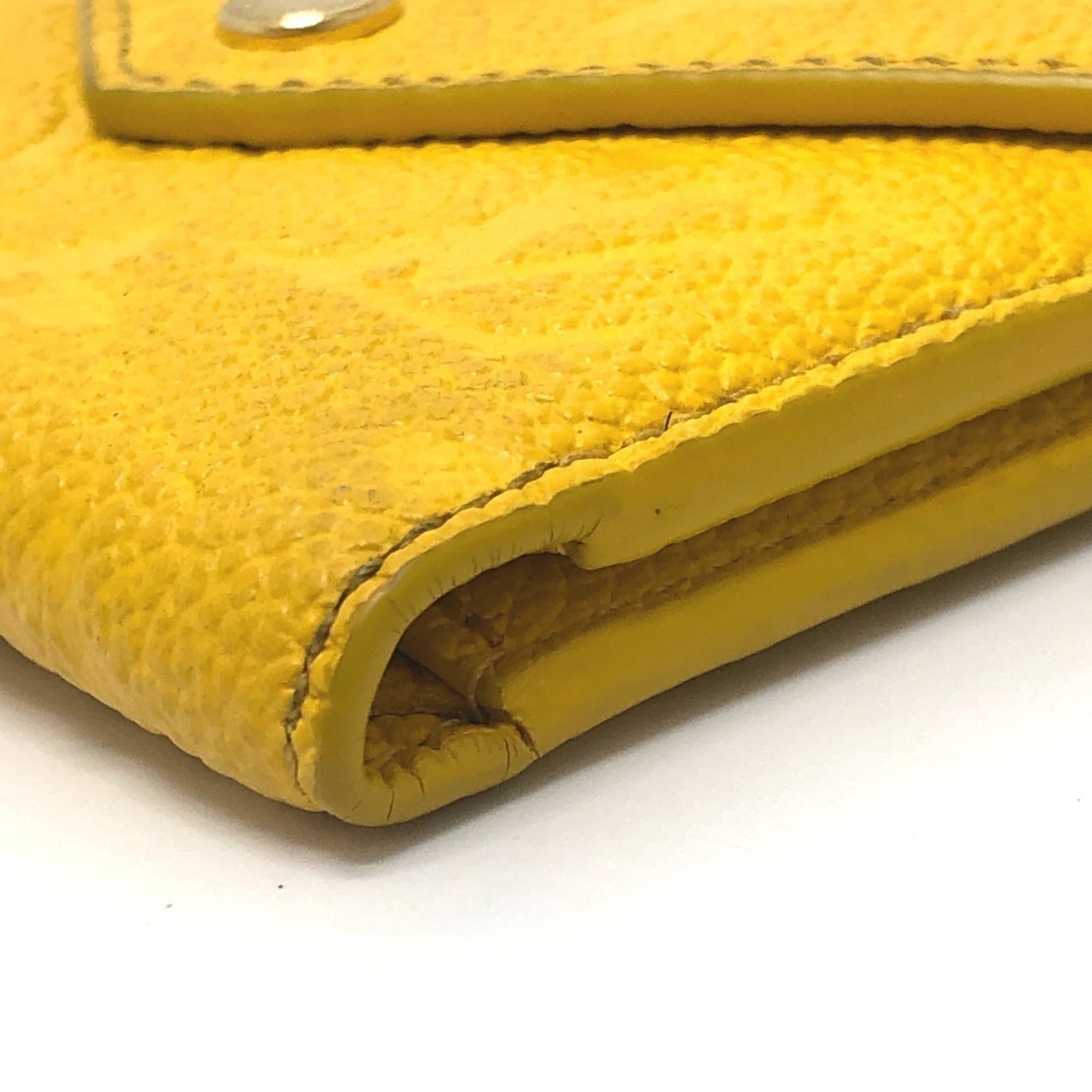 Louis Vuitton Yellow Monogram Empreinte Wallet (Tri-Fold) (Pre-Owned)
