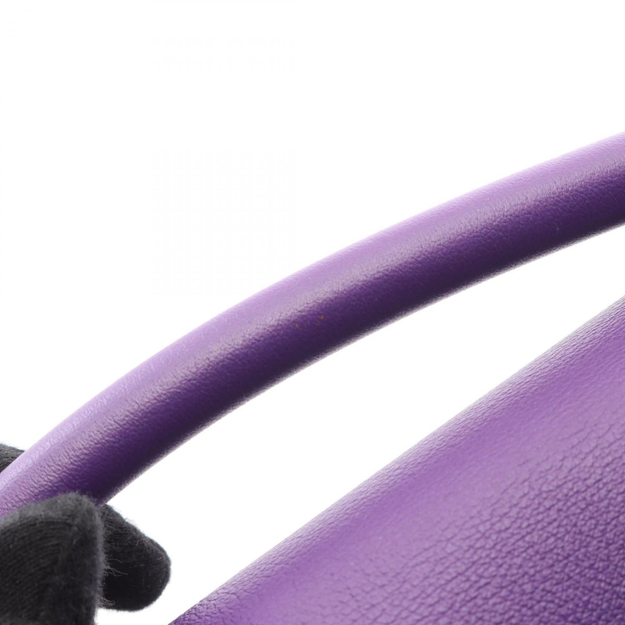 Loewe Purple Leather Handbag (Pre-Owned)