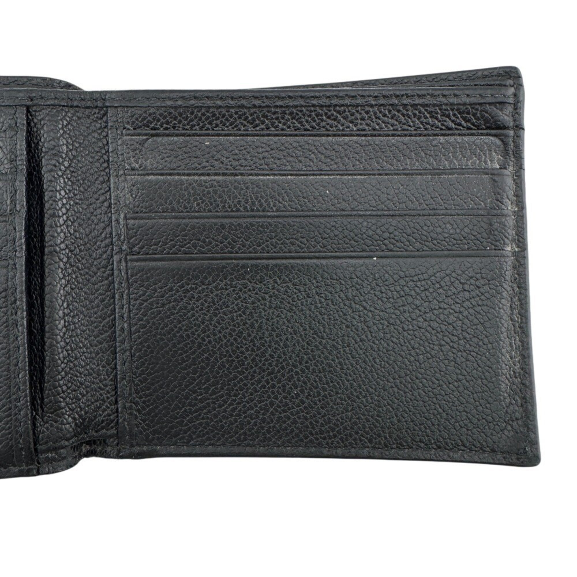 Prada Saffiano Black Leather Wallet (Bi-Fold) (Pre-Owned)