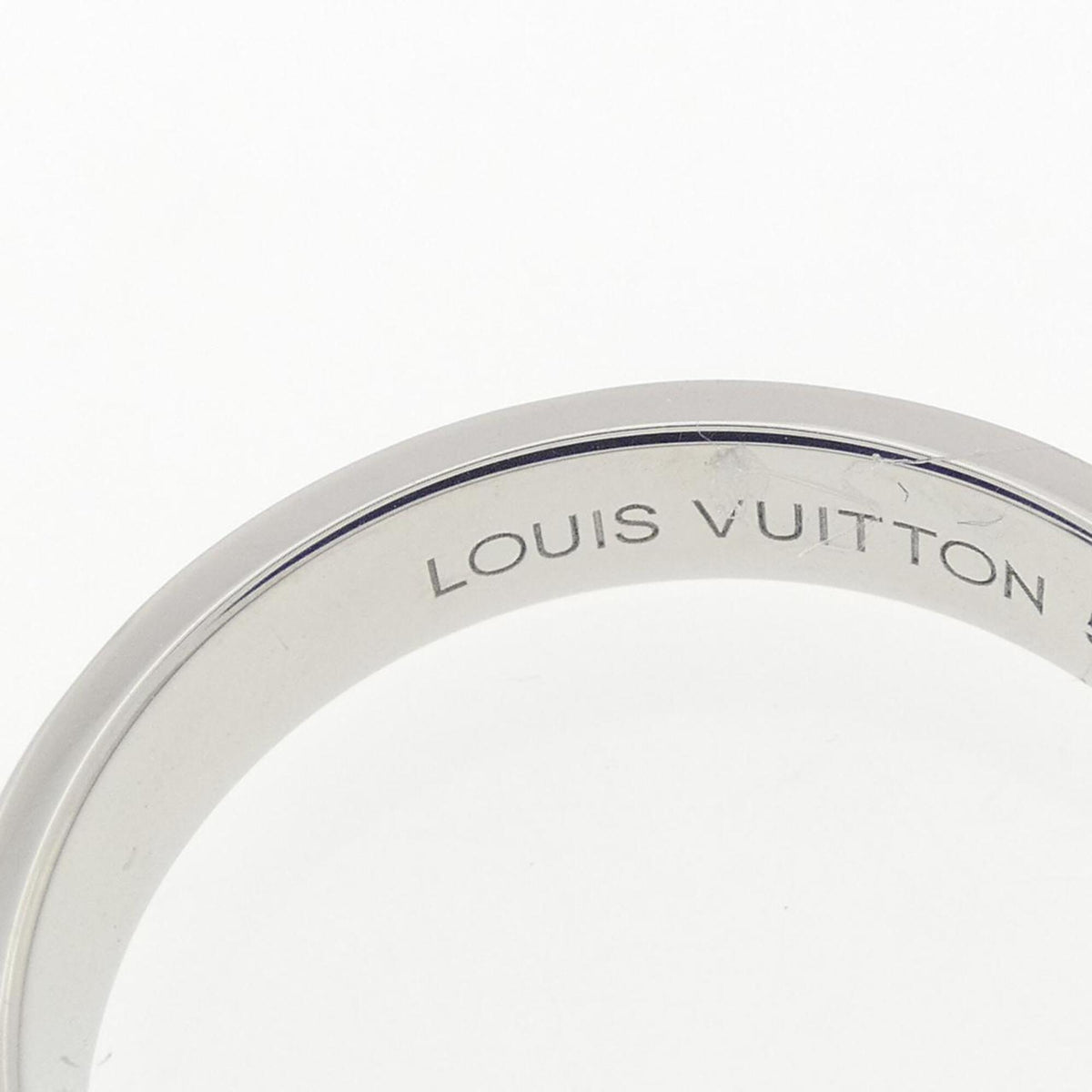 Louis Vuitton Platinum Platinum 950 Band Ring (Pre-Owned)