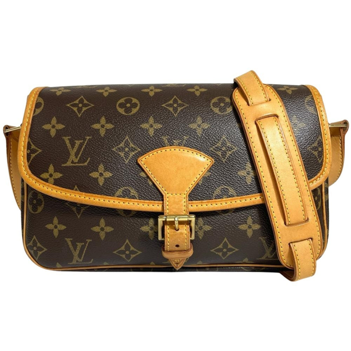Louis Vuitton Brown Monogram Canvas Shoulder Bag (Pre-Owned)