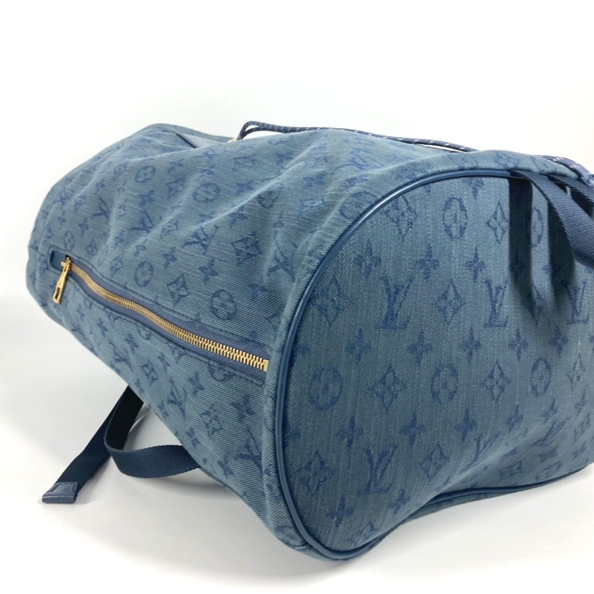 Louis Vuitton Blue Monogram Denim Canvas Backpack (Pre-Owned)
