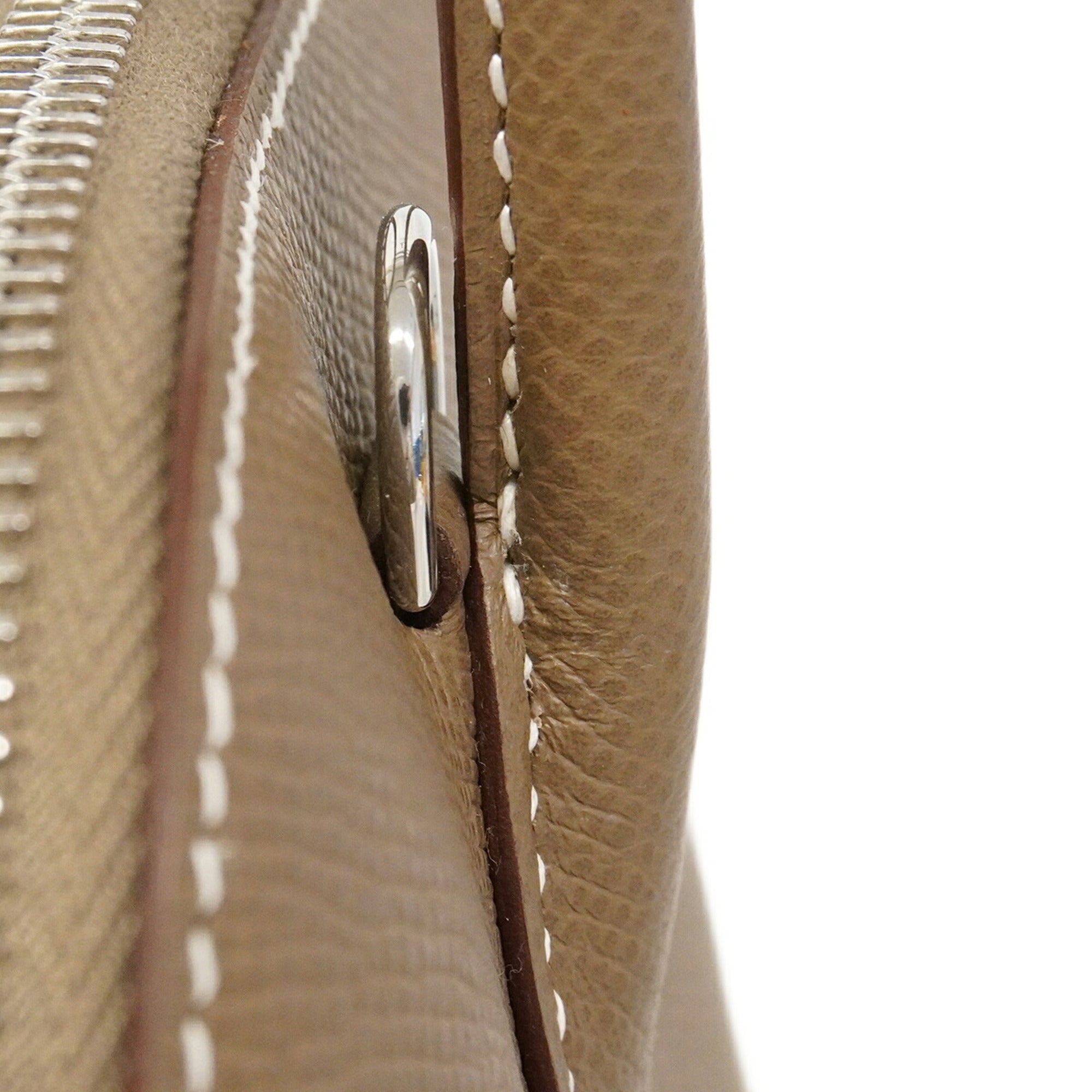 Hermes Etoupe Gray Epsom Leather Leather Handbag (Pre-Owned)
