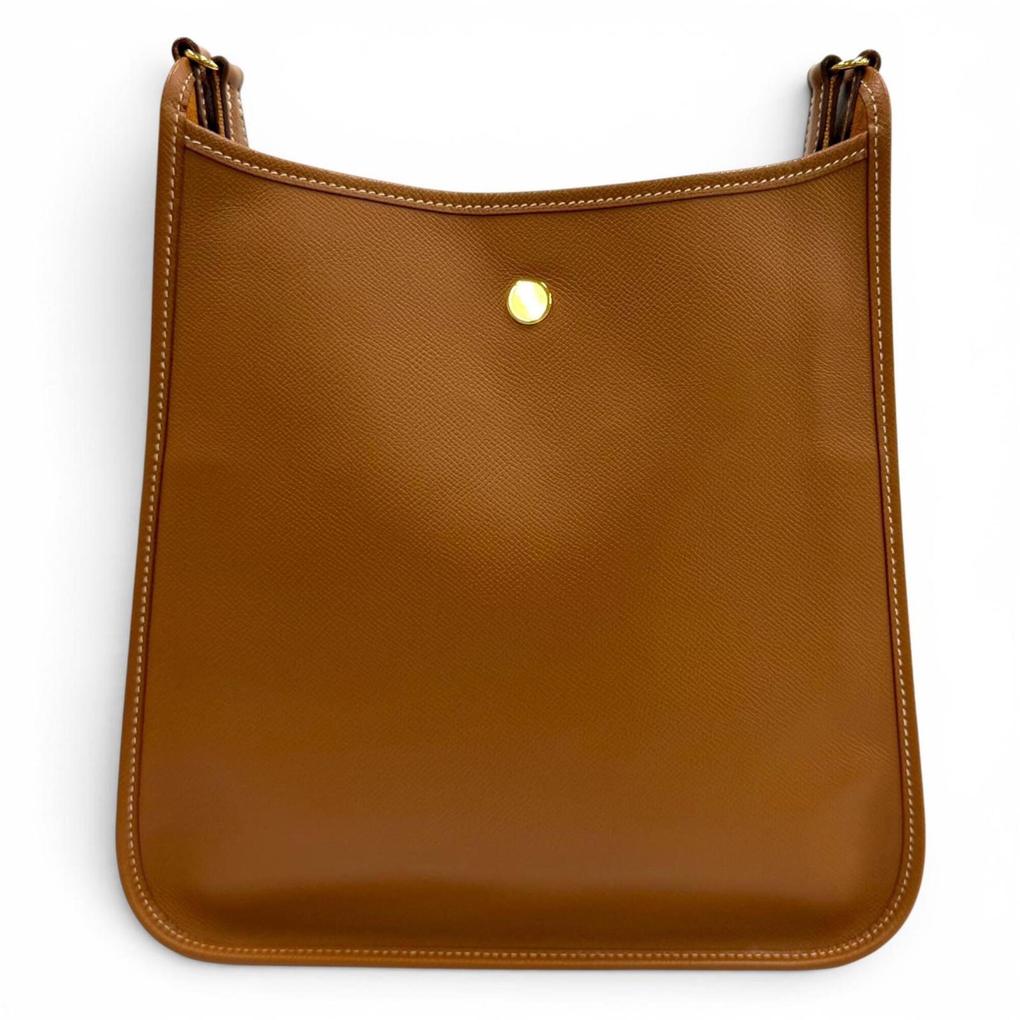 Hermes Gold Courchevel Leather Shoulder Bag (Pre-Owned)
