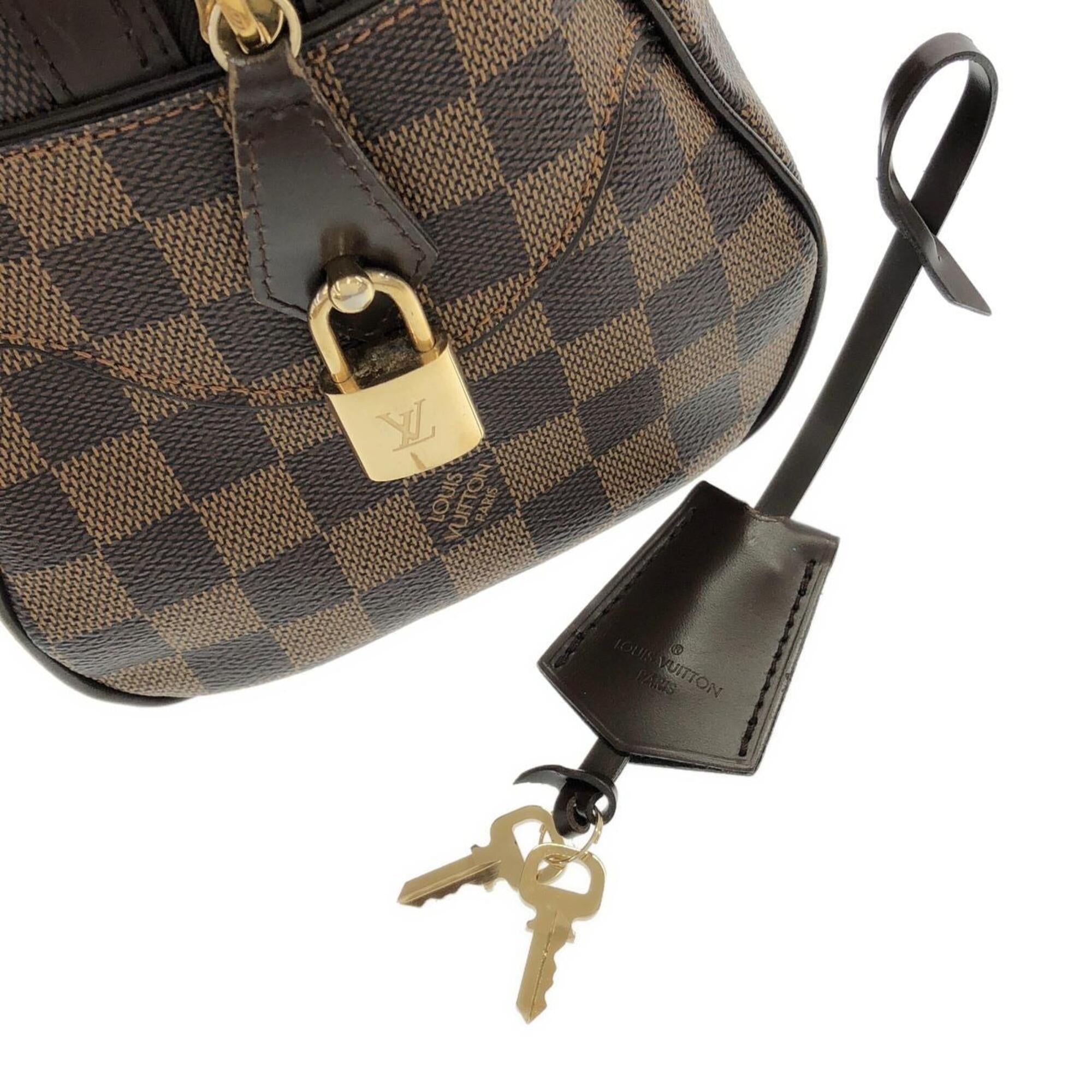 Louis Vuitton Brown Coated Canvas Handbag (Pre-Owned)