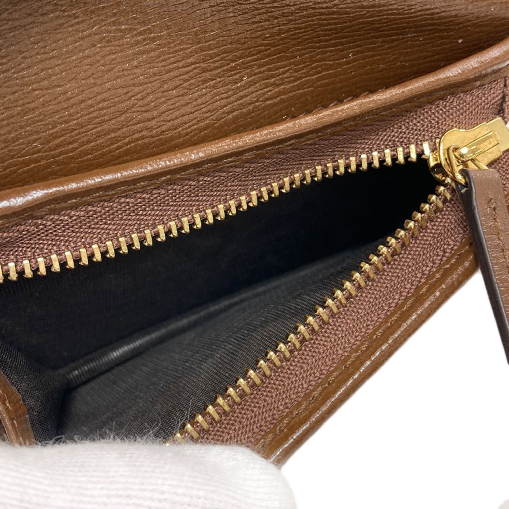 Gucci Brown Leather Wallet (Bi-Fold) (Pre-Owned)