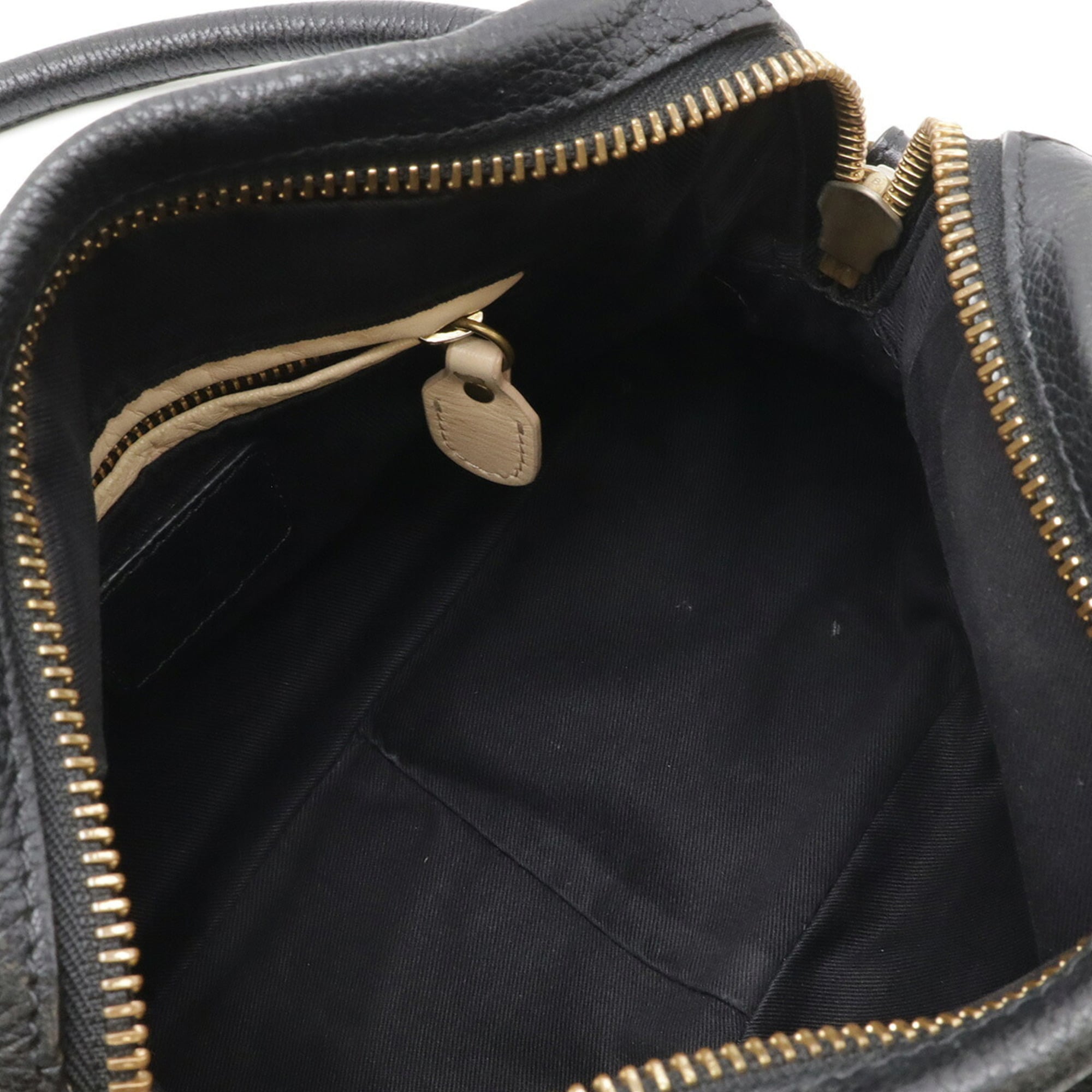Chloé Paraty Black Leather Handbag Shoulder Bag Tote Bag (Pre-Owned)