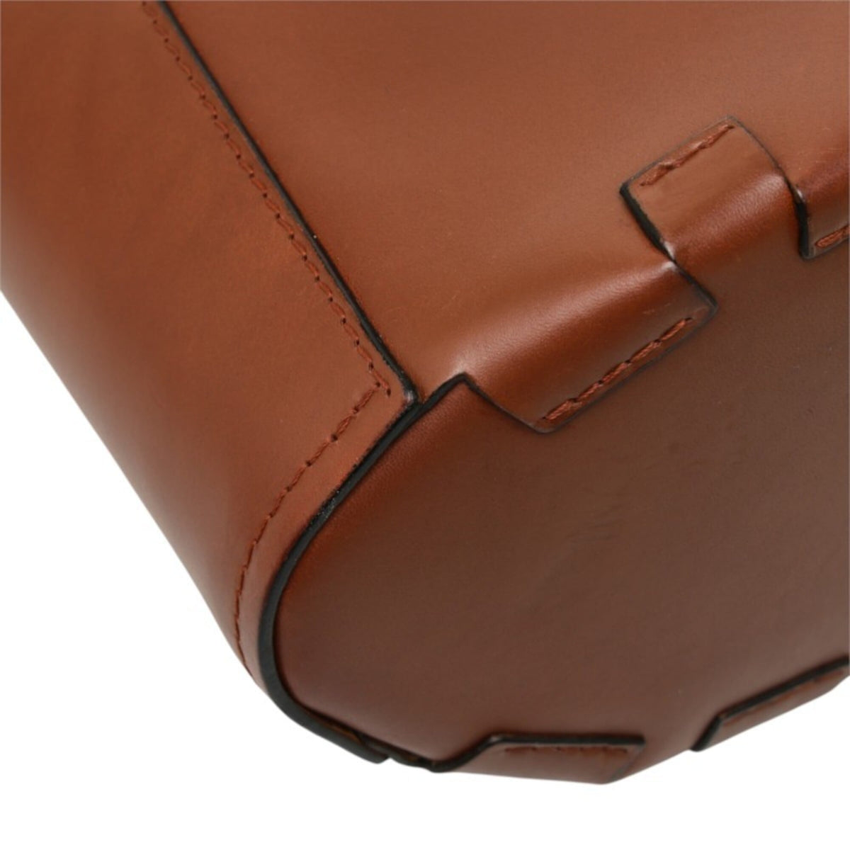 Loewe Brown Leather Handbag Shoulder Bag (Pre-Owned)