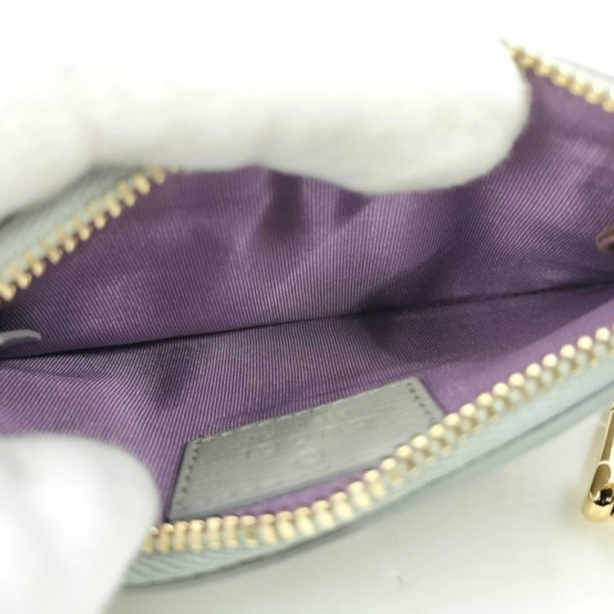 Gucci Gray Leather Coin Purse/Coin Case (Pre-Owned)