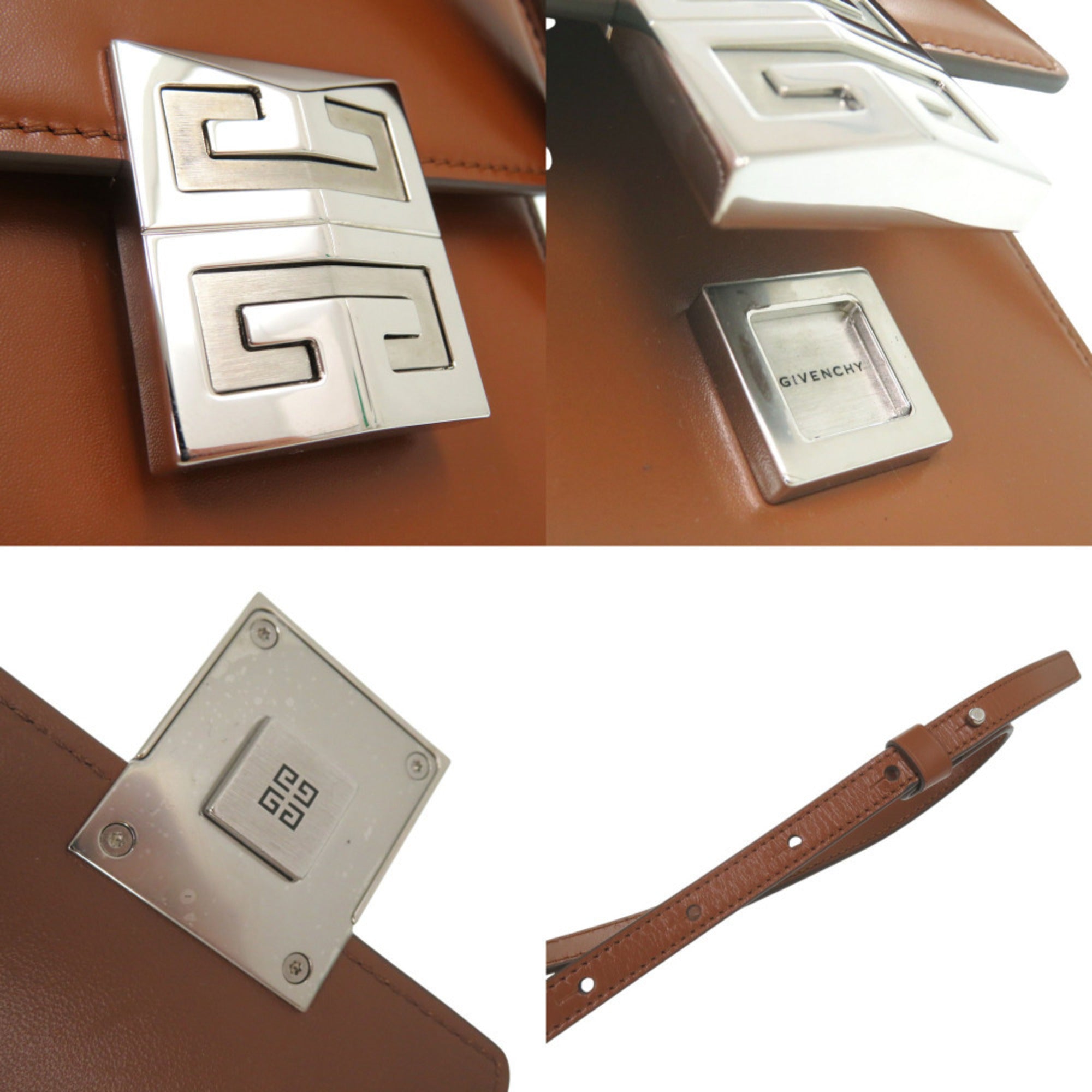 Givenchy Brown Leather Shoulder Bag (Pre-Owned)