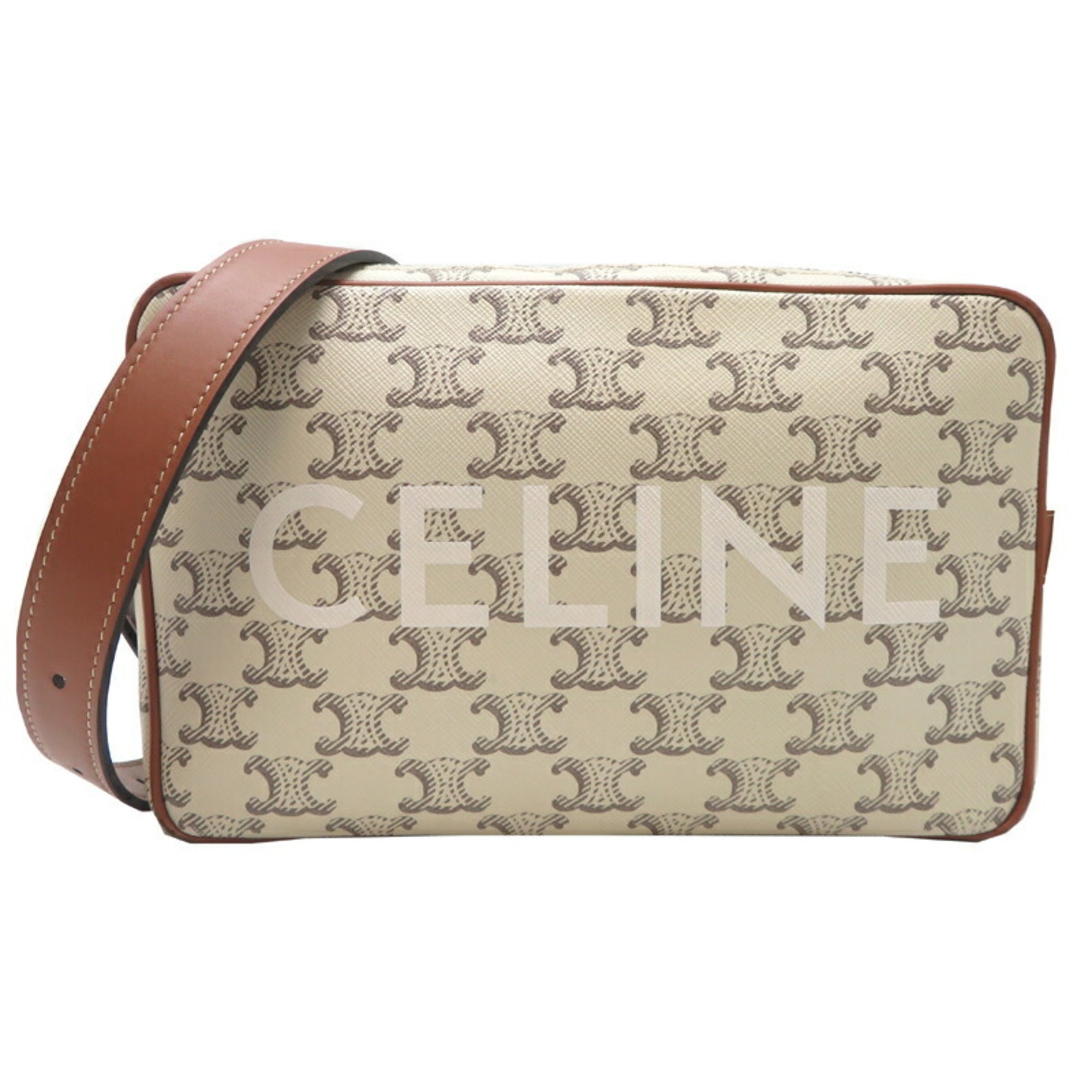 Celine White Pvc Leather Shoulder Bag (Pre-Owned)