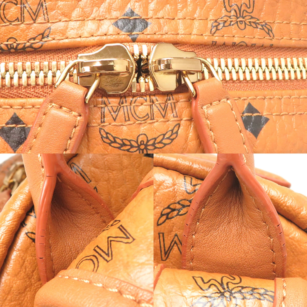 Mcm Brown Pvc Backpack (Pre-Owned)