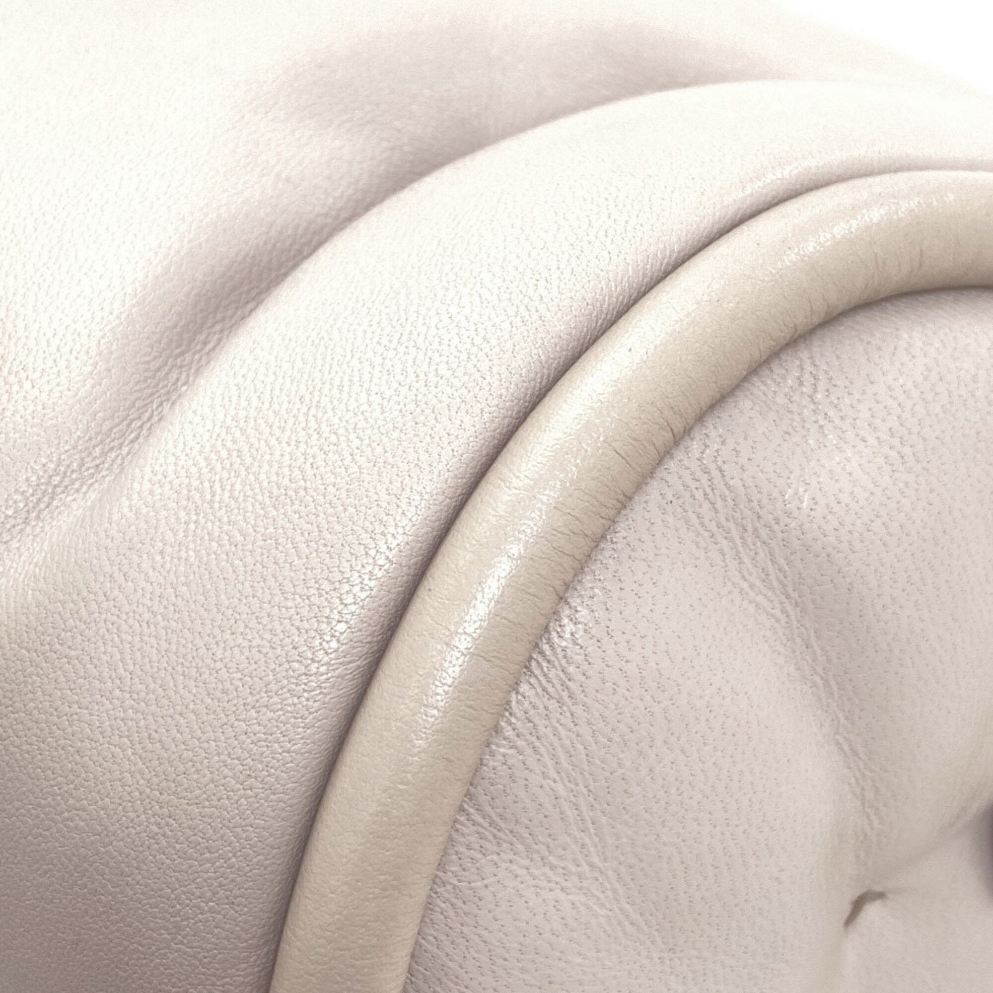 Anya Hindmarch Light Gray Leather Shoulder Bag (Pre-Owned)