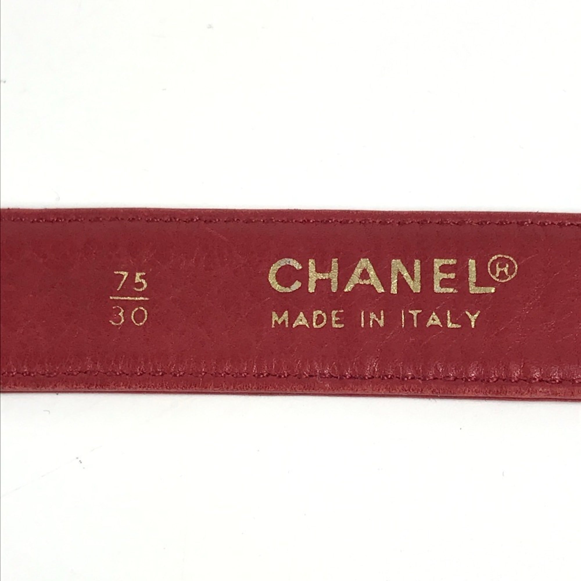 Chanel Red Color Leather Beach Bag Fanny Pack Pouch Sling Bag (Pre-Owned)