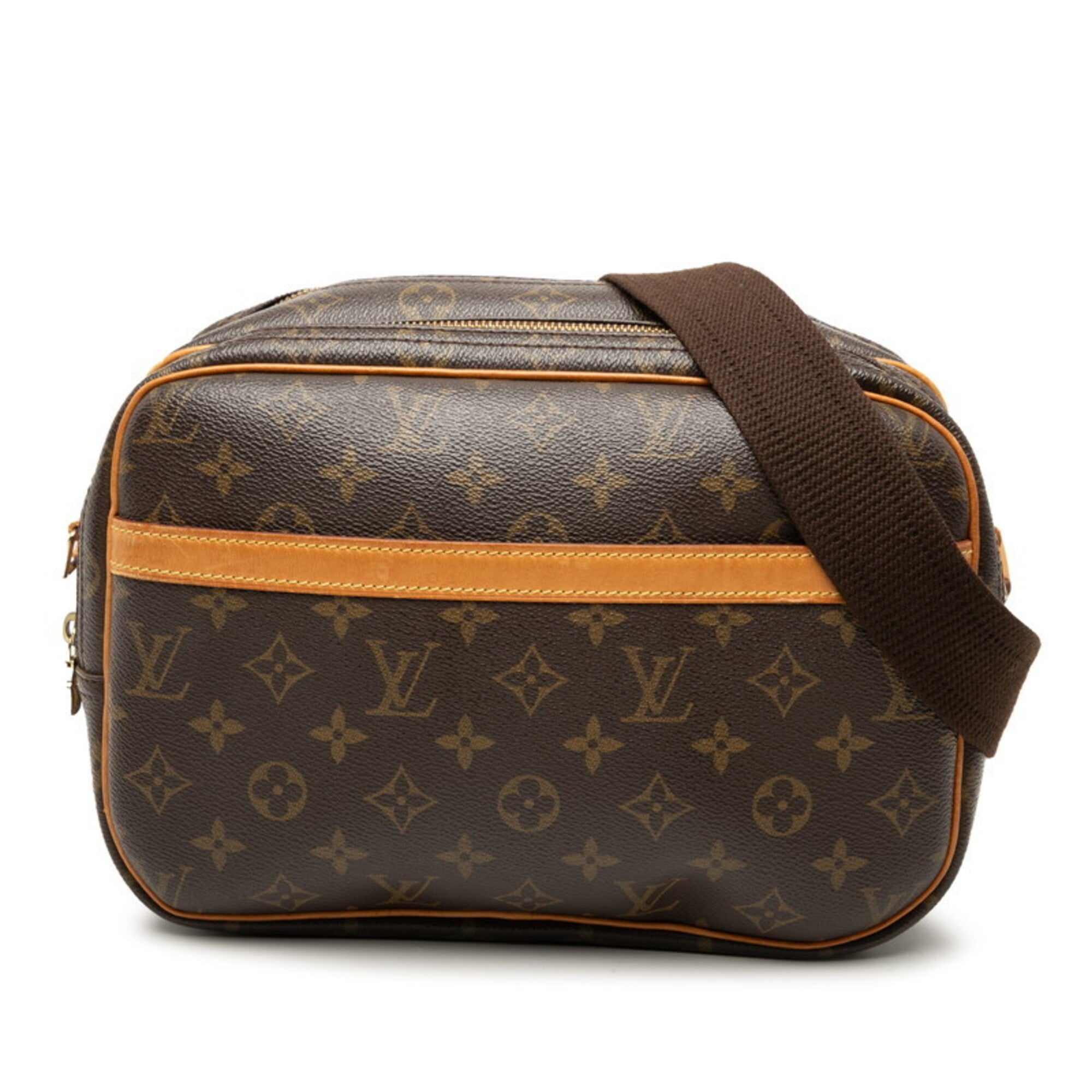 Louis Vuitton Brown Pvc Leather Shoulder Bag (Pre-Owned)