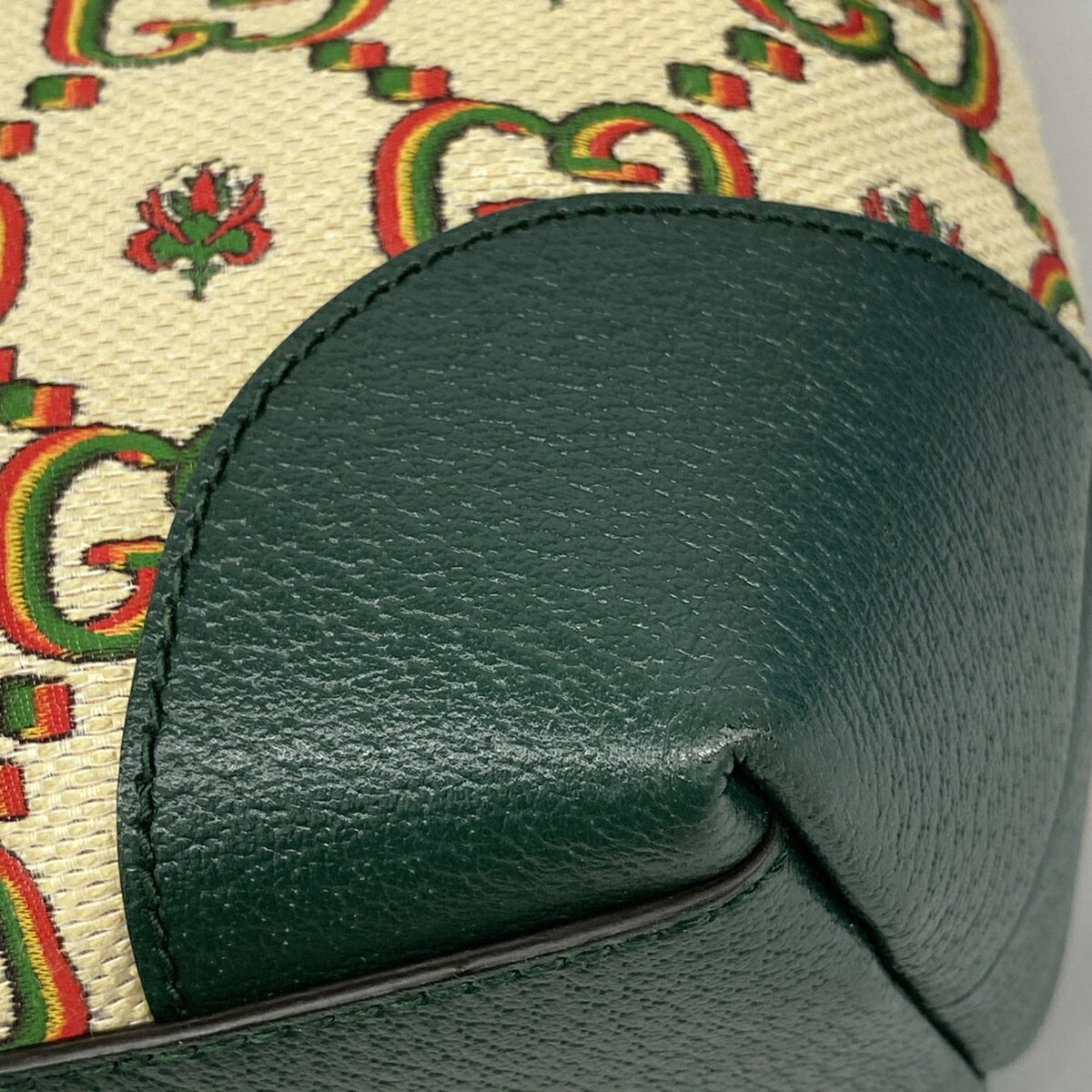 Gucci Green Canvas Tote Bag (Pre-Owned)