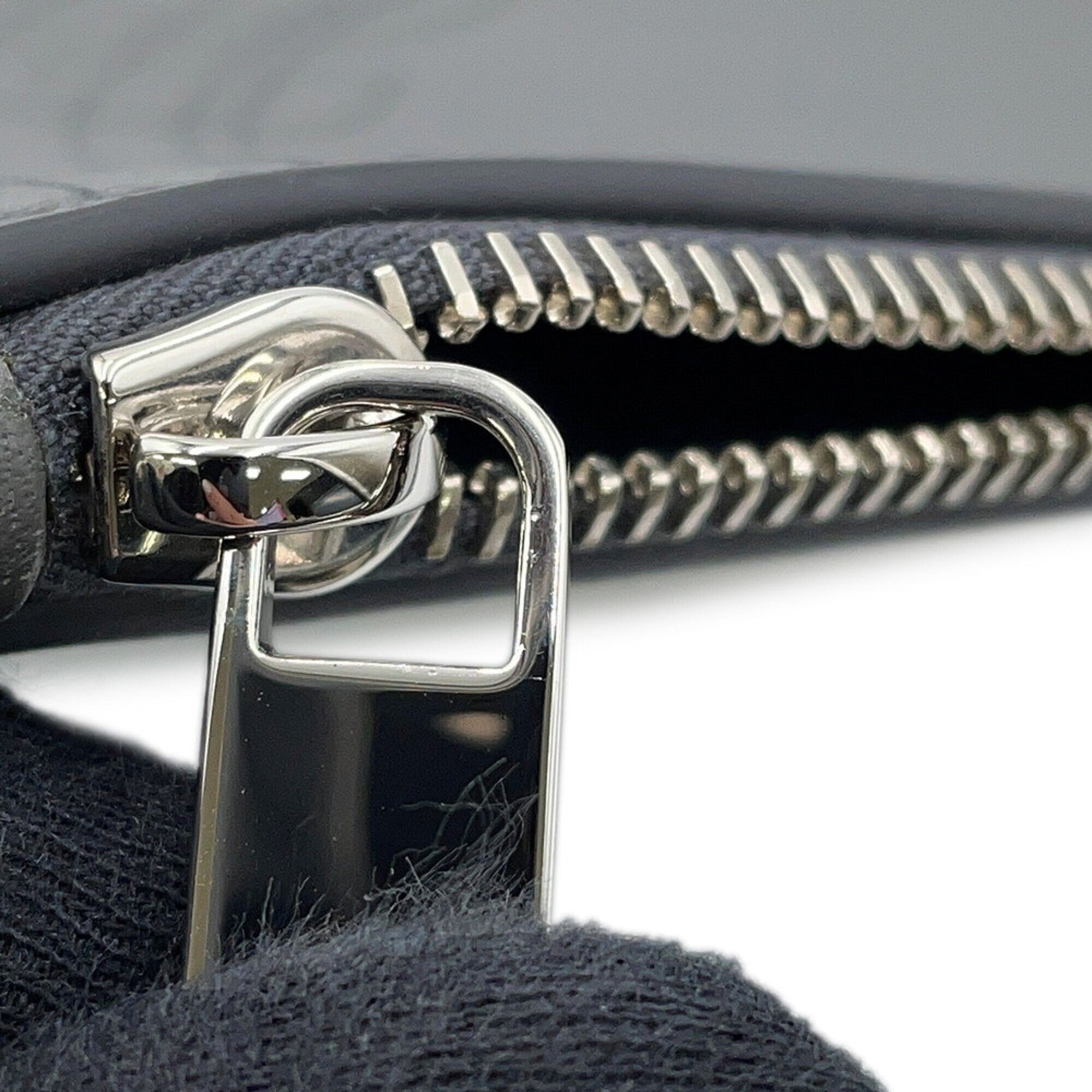 Christian Dior Gray Leather Clutch Bag Handbag (Pre-Owned)