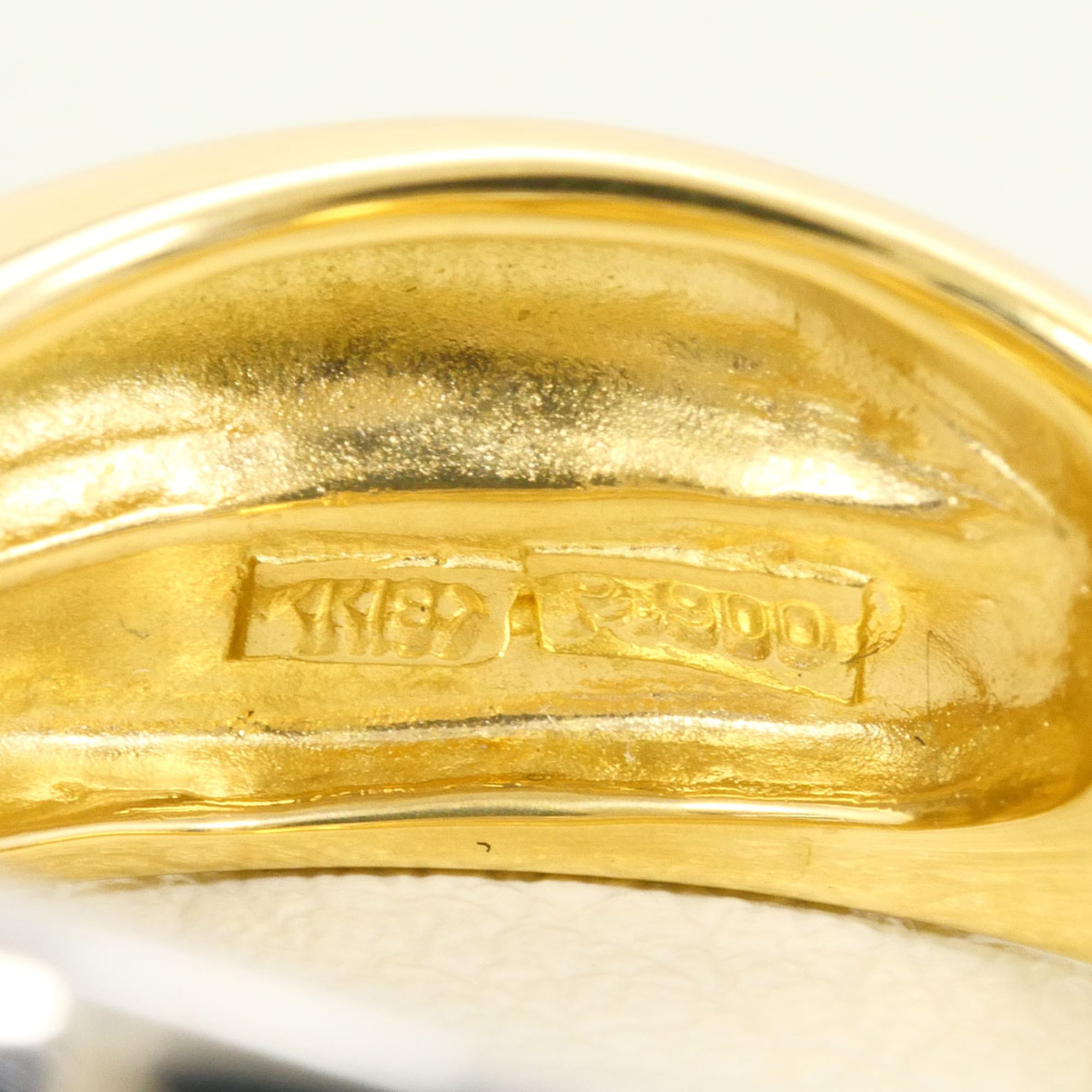 Unbranded Platinum Yellow Gold Yellow Gold (18K) Platinum 900 Band Ring (Pre-Owned)