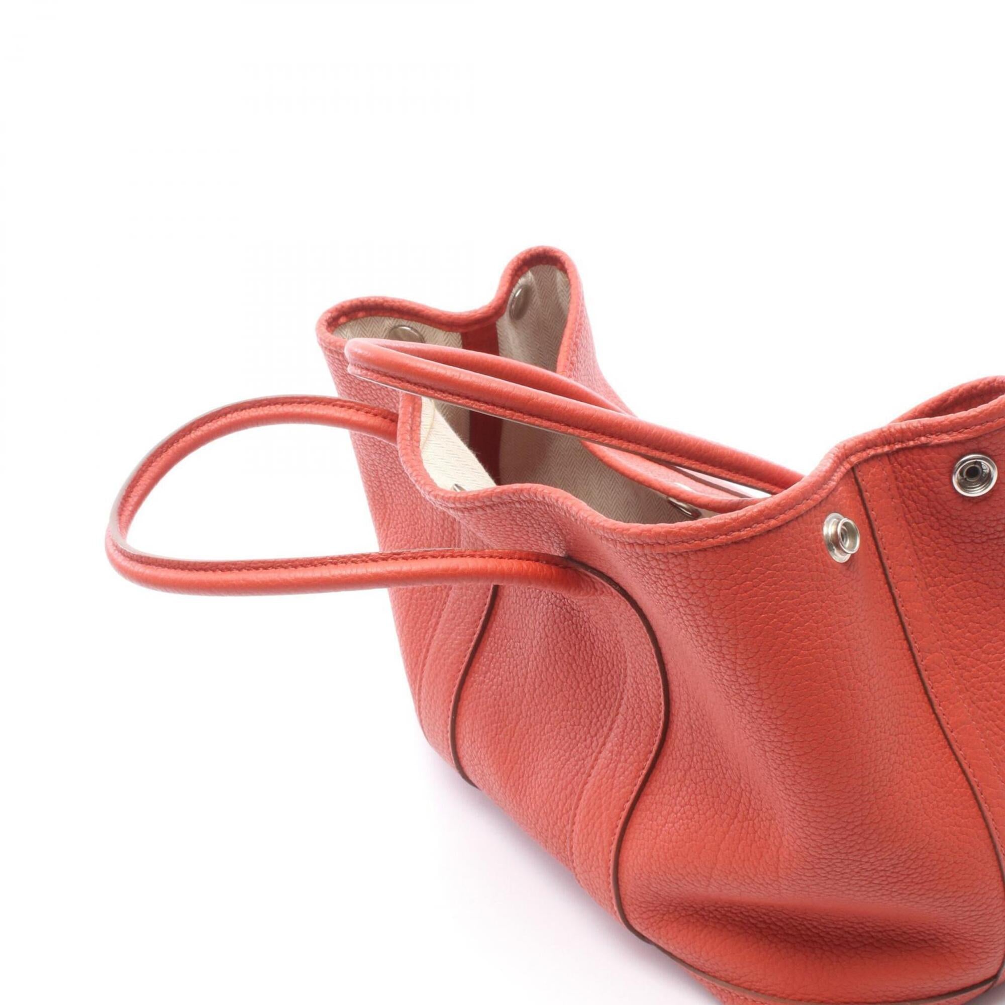 Hermes Red Color Negonda Leather Leather Handbag Tote Bag (Pre-Owned)