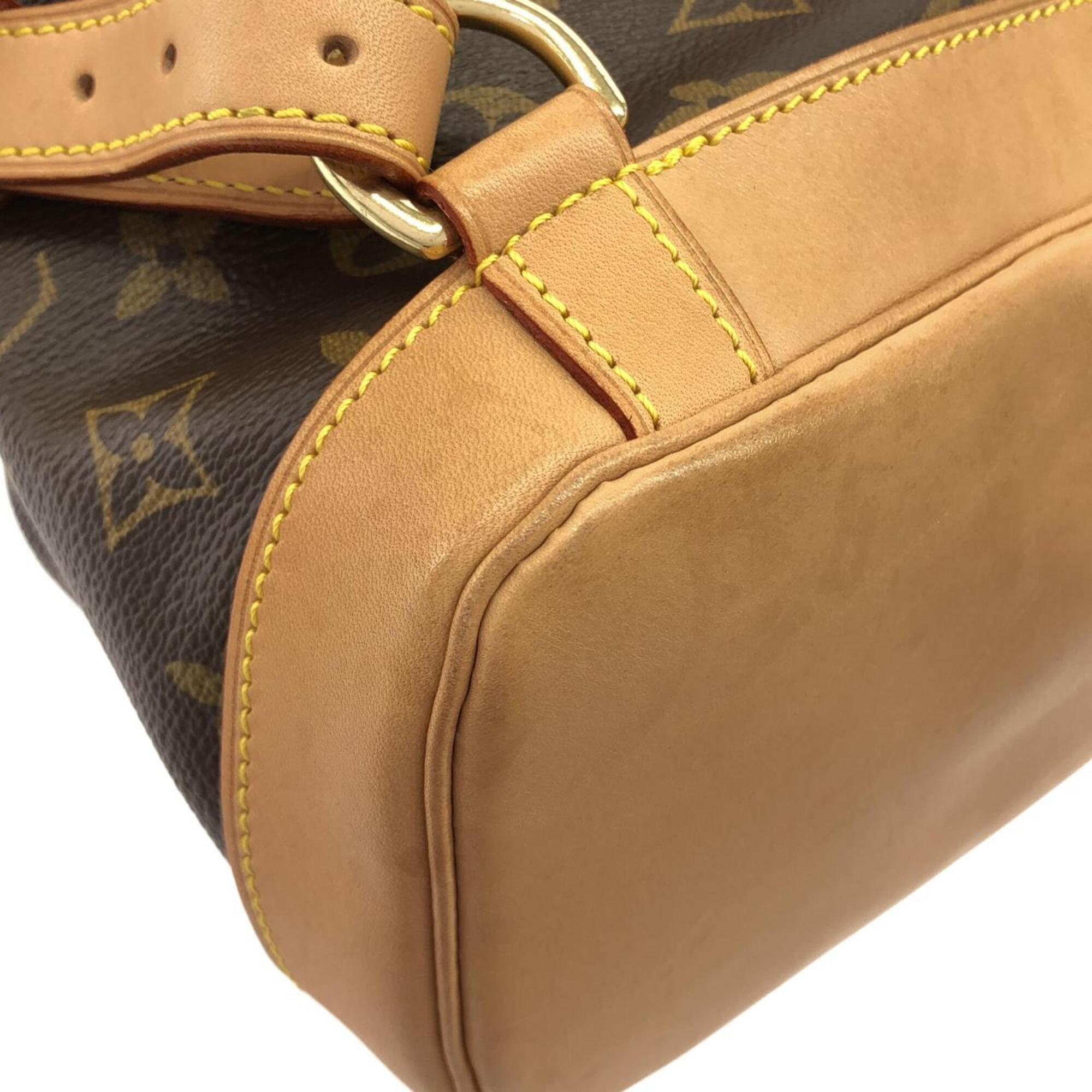 Louis Vuitton Marron Monogram Coated Canvas Backpack (Pre-Owned)