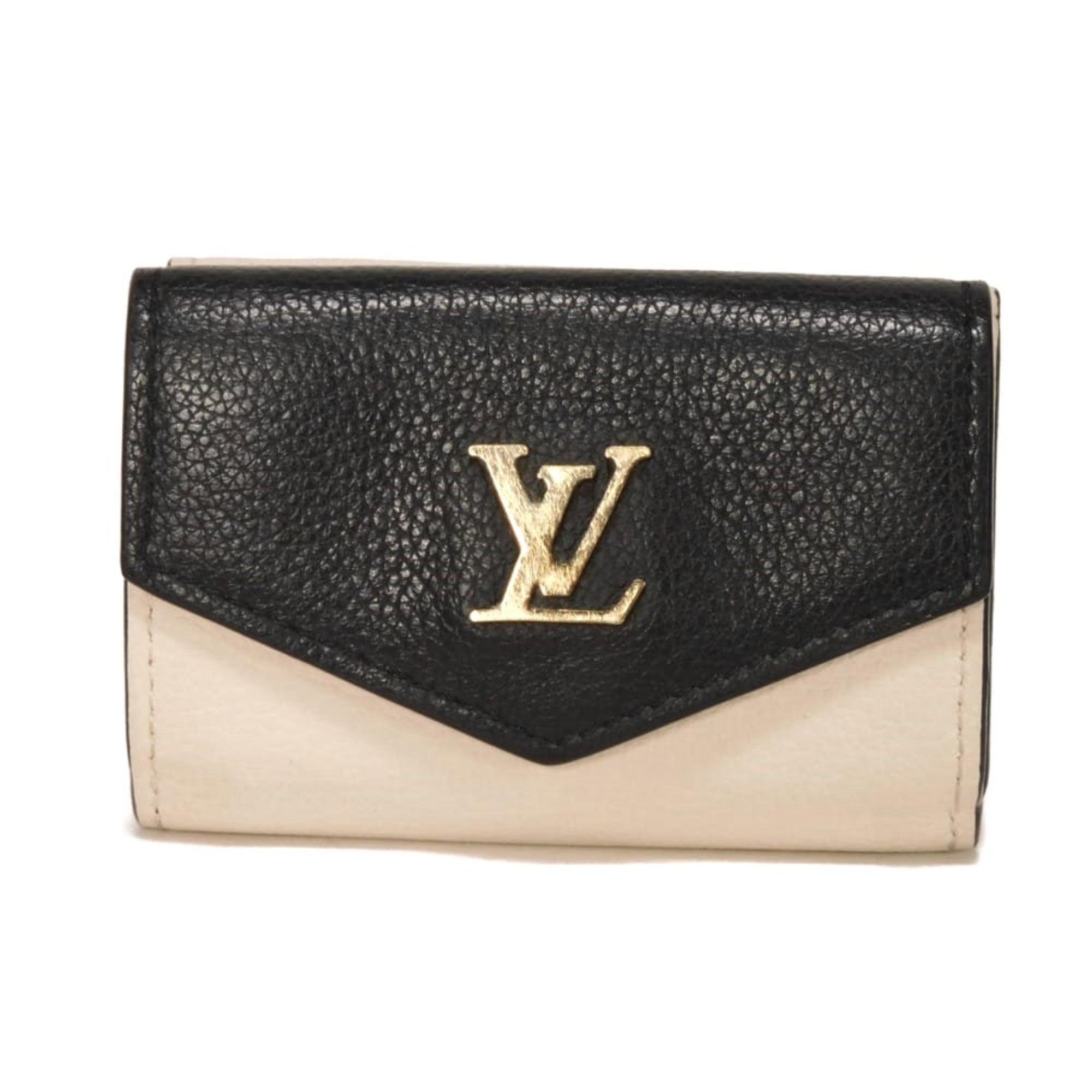 Louis Vuitton Noir Rose Tricolor Leather Wallet (Tri-Fold) (Pre-Owned)