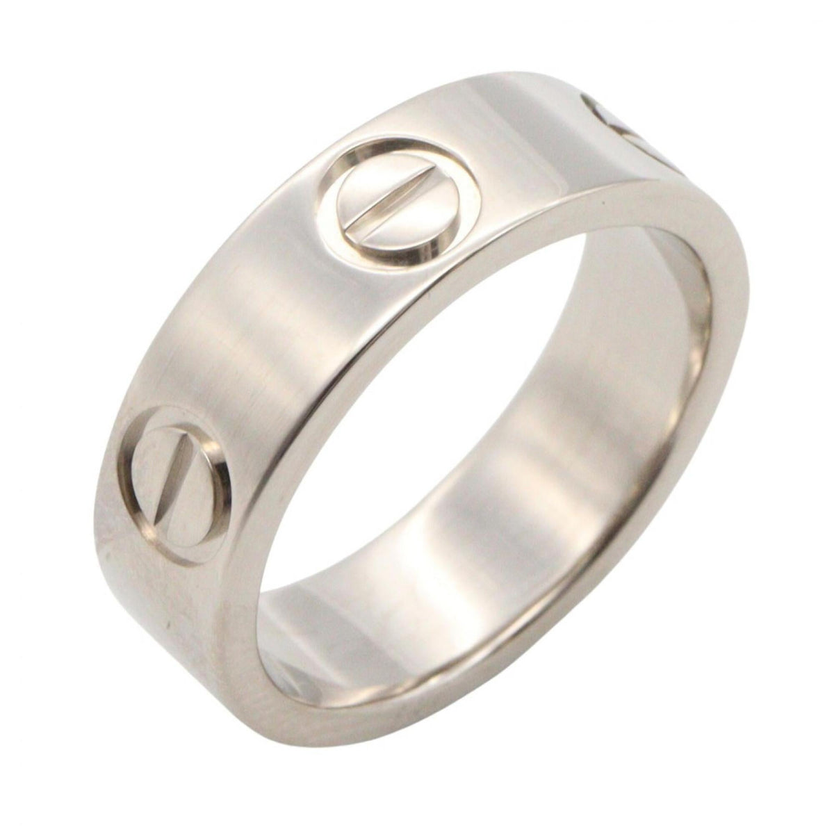 Cartier Silver White Gold (18K) Band Ring (Pre-Owned)