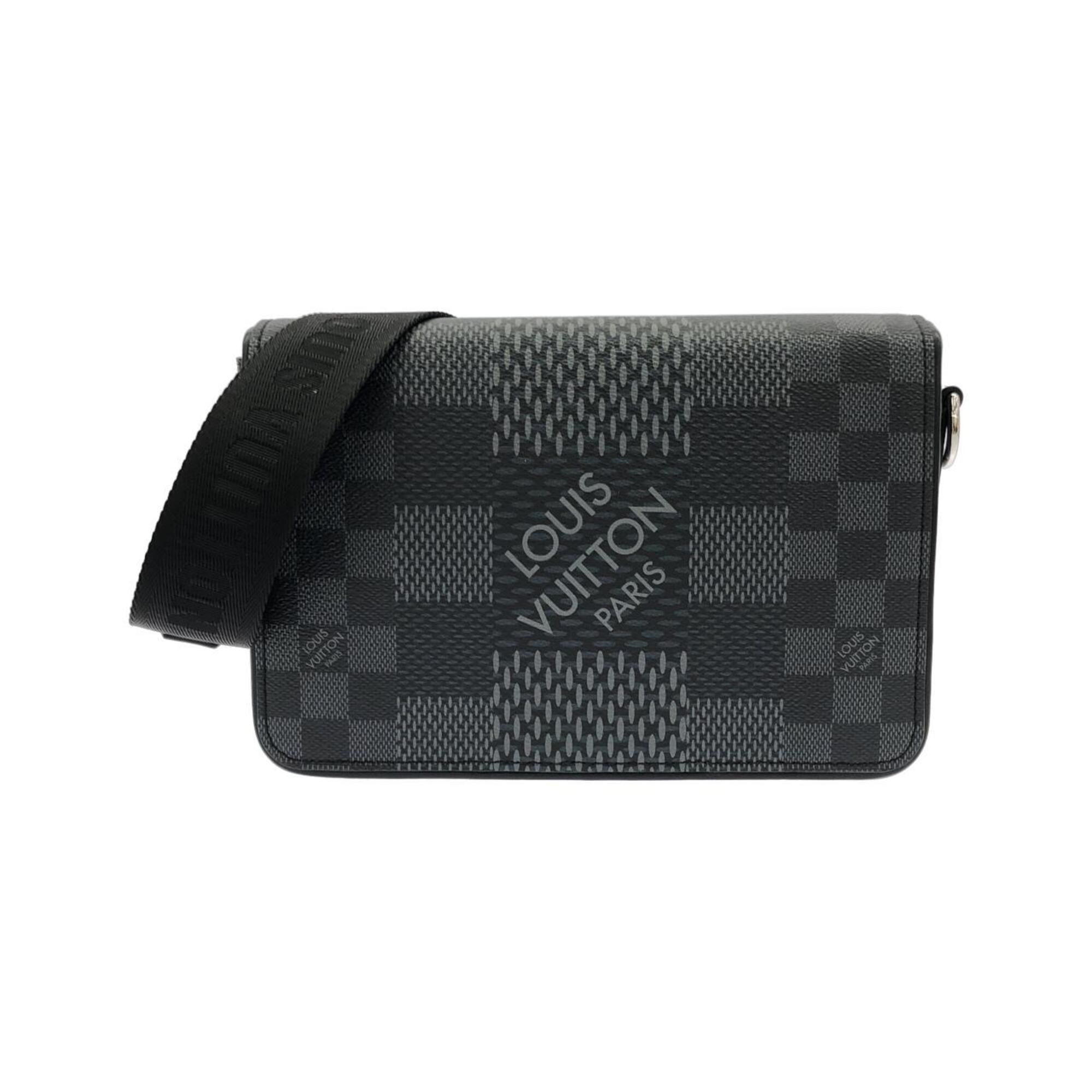 Louis Vuitton Graphite Coated Canvas Shoulder Bag (Pre-Owned)