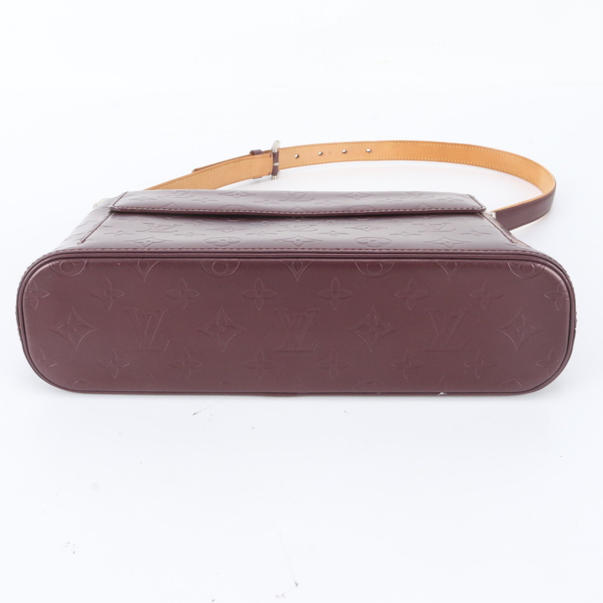 Louis Vuitton Violet Leather Handbag Shoulder Bag Tote Bag (Pre-Owned)