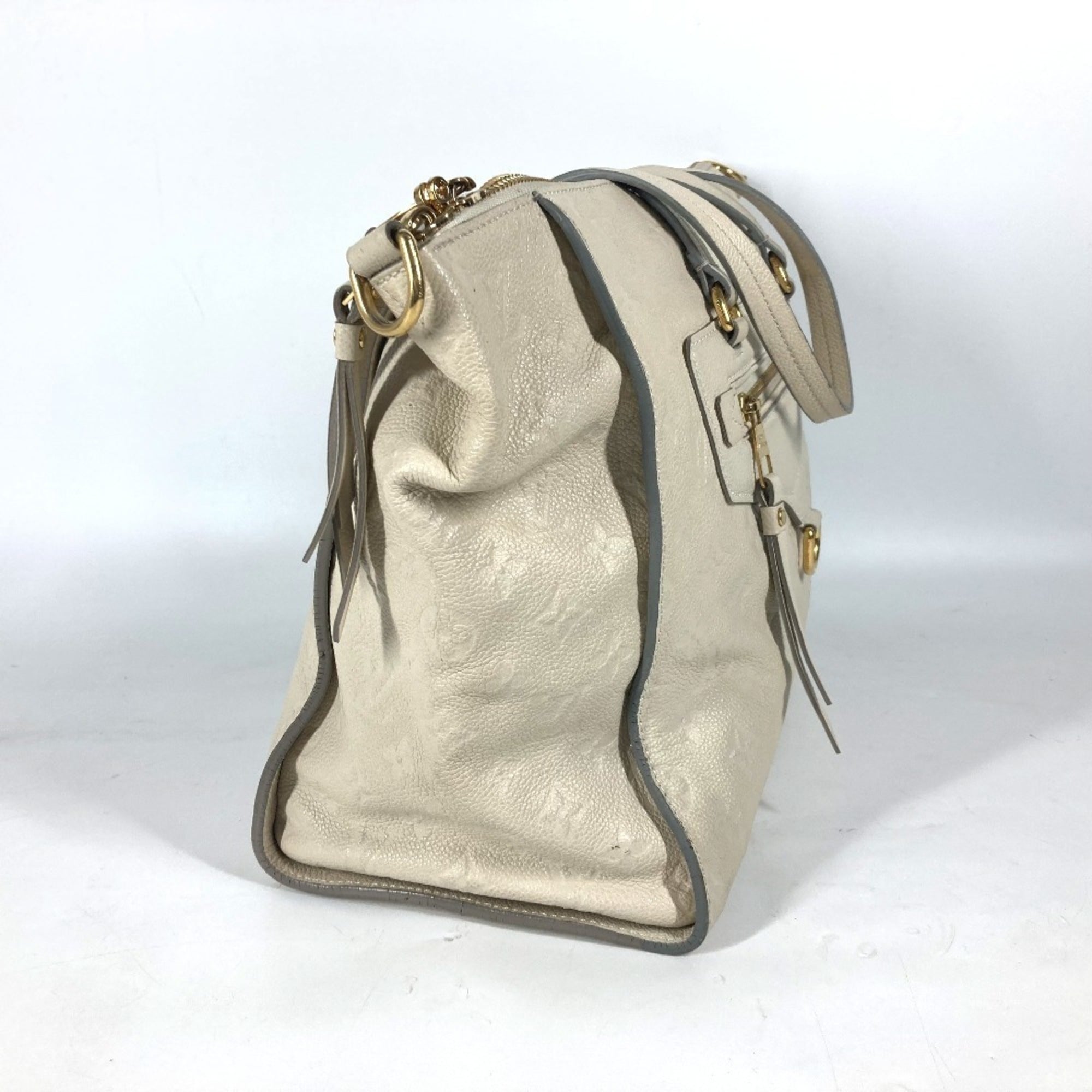 Louis Vuitton Neige White Monogram Empreinte Shoulder Bag Tote Bag (Pre-Owned)