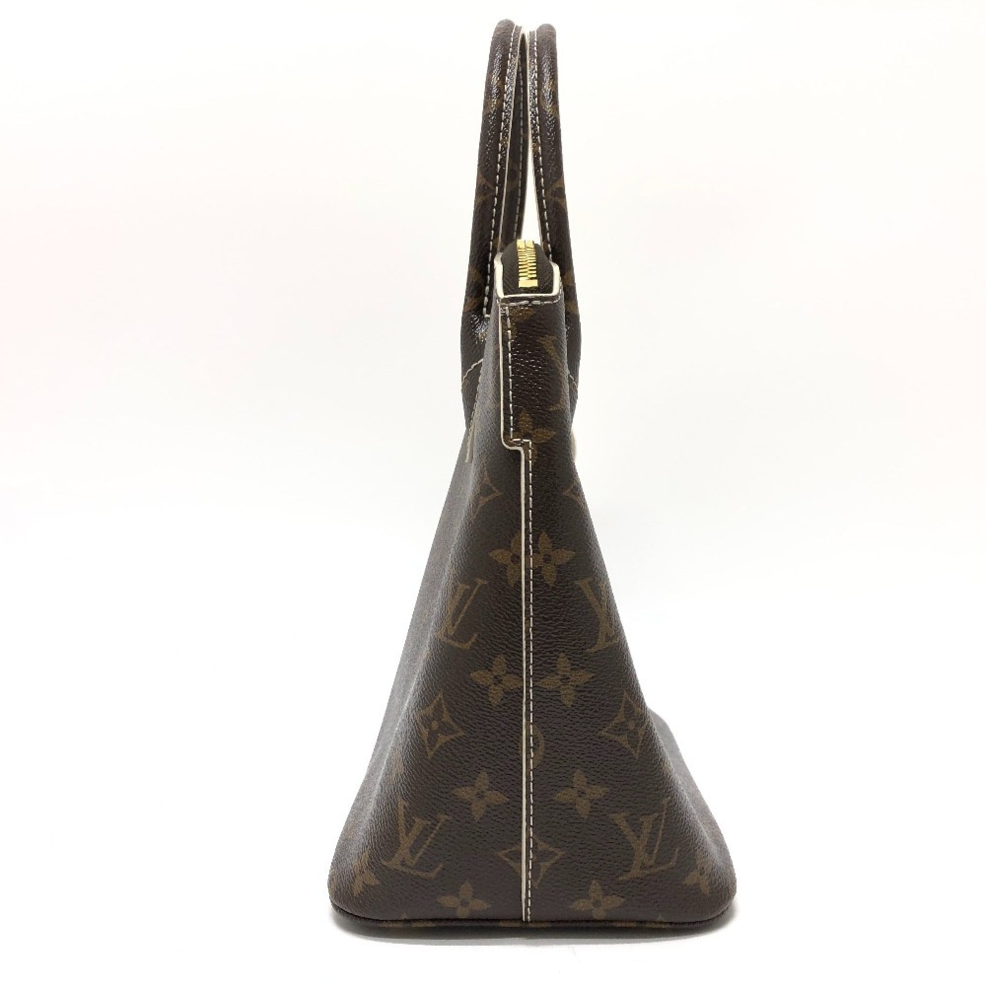 Louis Vuitton Monogram Beige Gold Brown Galle White Canvas Monogram Handbag Tote Bag (Pre-Owned)