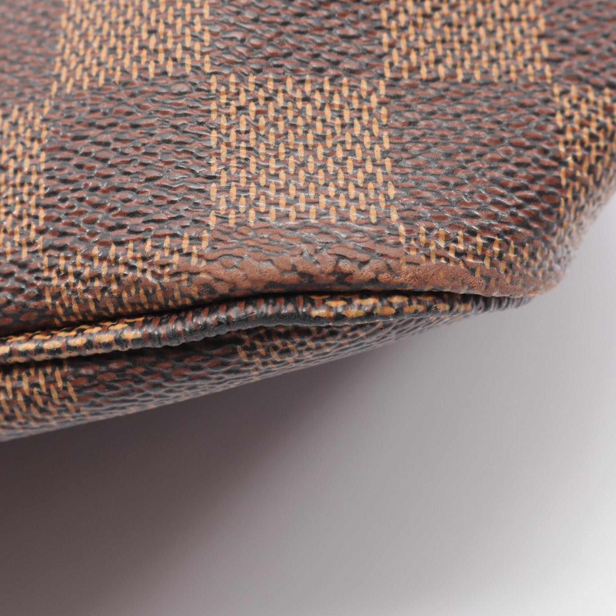 Louis Vuitton Brown Ebene Coated Canvas Leather Handbag Tote Bag (Pre-Owned)