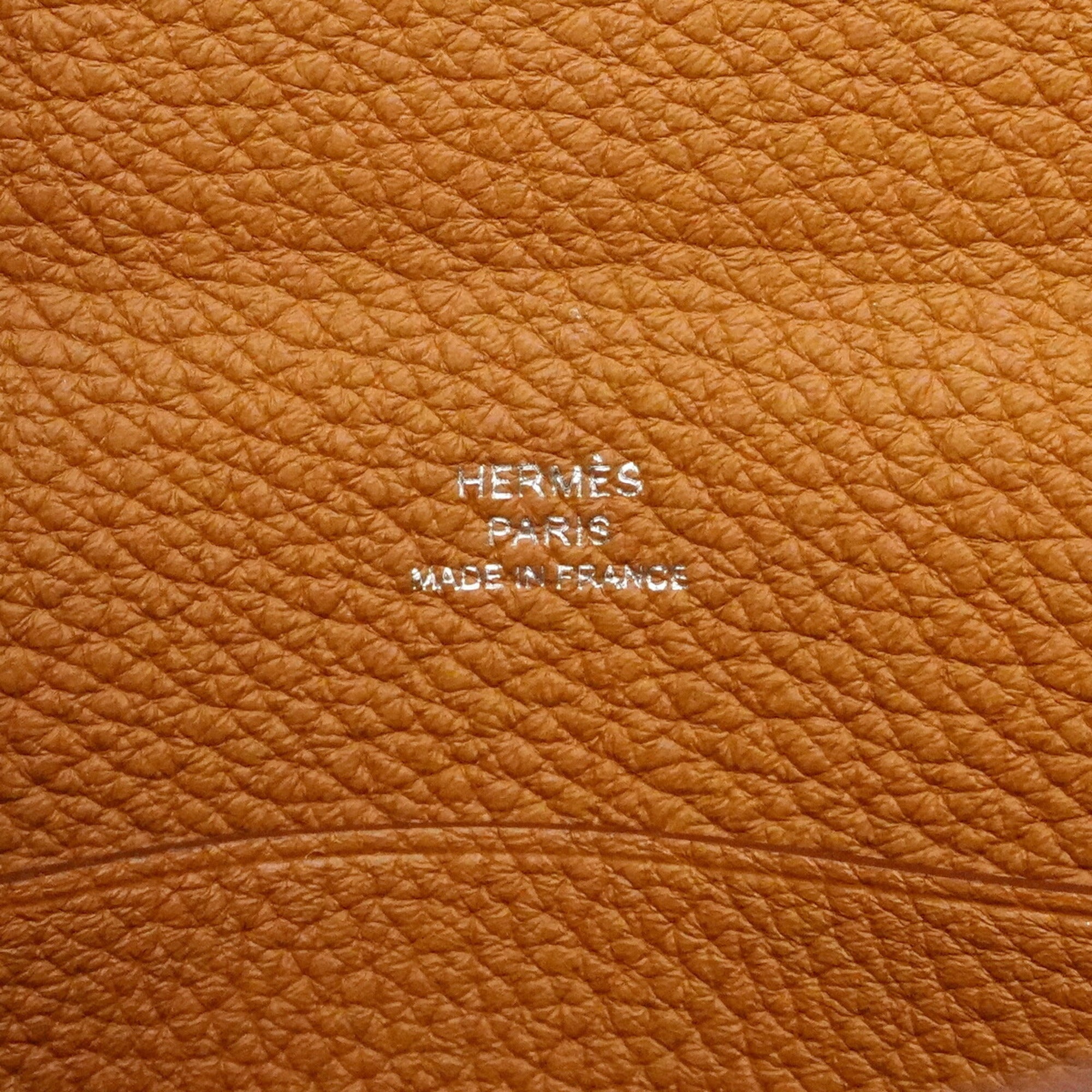 Hermes Gold Togo Leather Shoulder Bag (Pre-Owned)