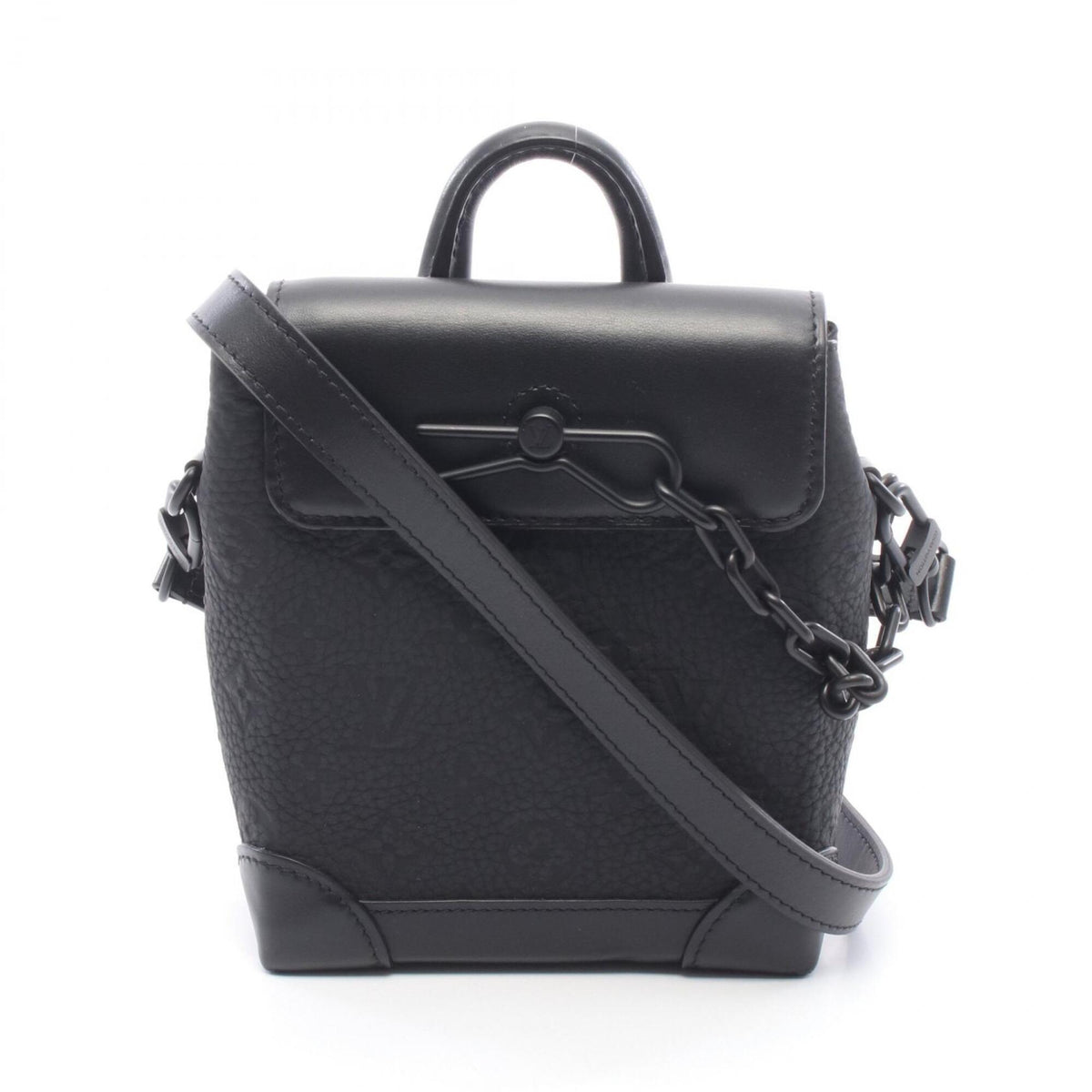 Louis Vuitton Black Noir Leather Shoulder Bag (Pre-Owned)