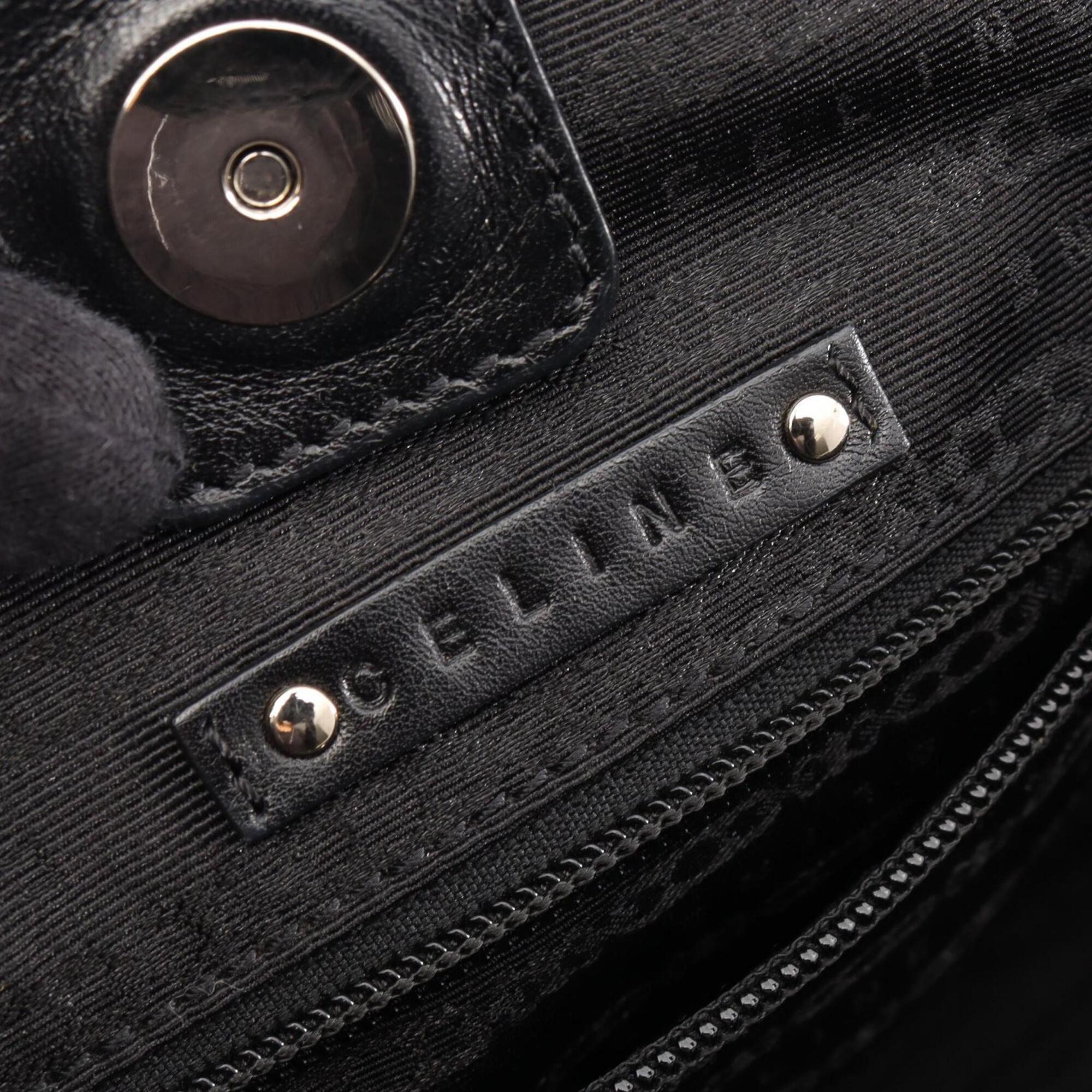 Celine Black Leather Handbag Tote Bag (Pre-Owned)