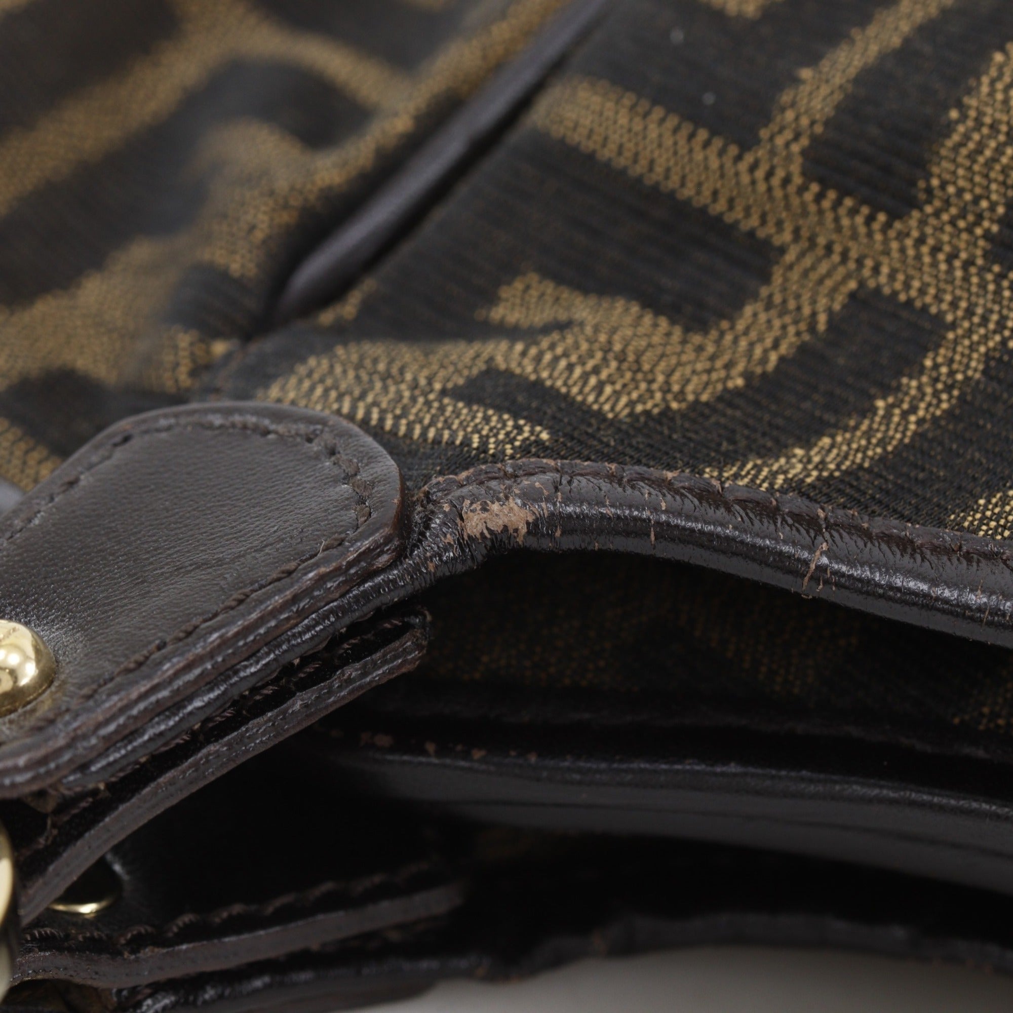 Fendi Zucca Brown Zucca Tote Bag (Pre-Owned)