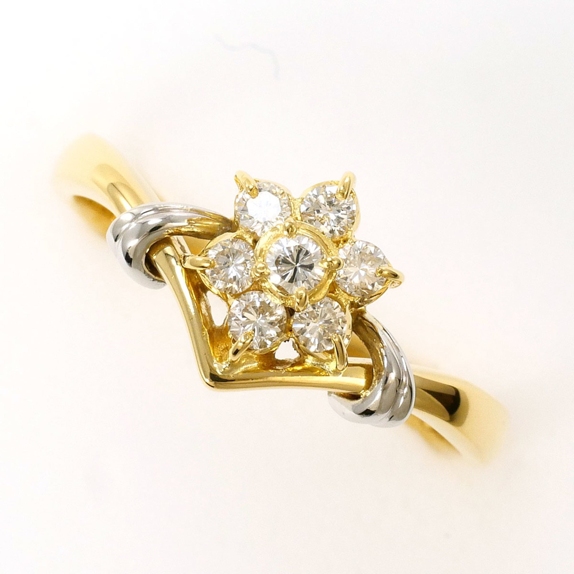 Unbranded Platinum Yellow Gold Yellow Gold (18K) Platinum 900 Band Ring (Pre-Owned)
