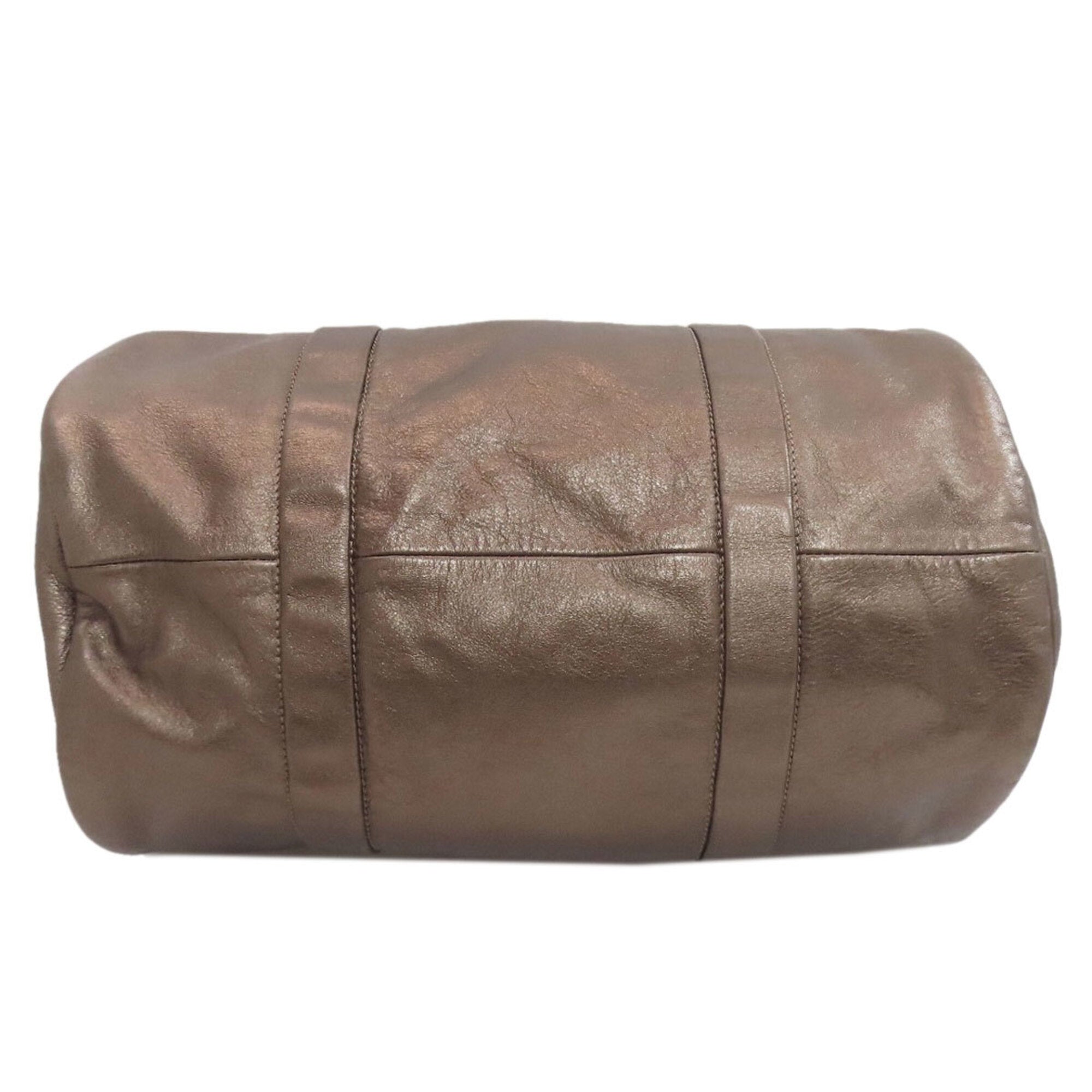 Longchamp Bronze Leather Tote Bag (Pre-Owned)