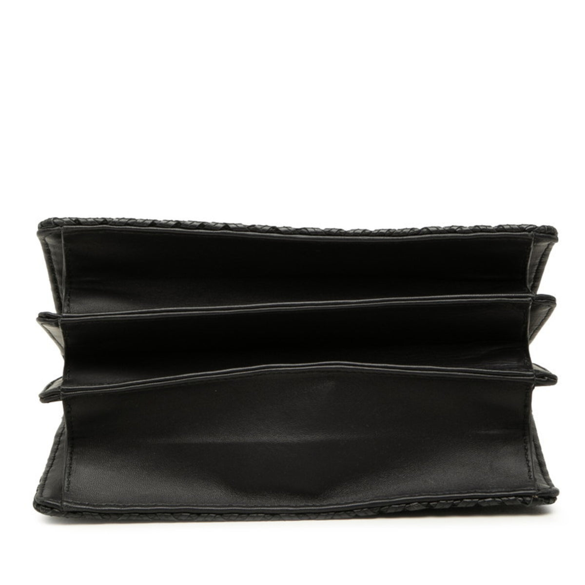 Bottega Veneta Black Leather Handbag (Pre-Owned)